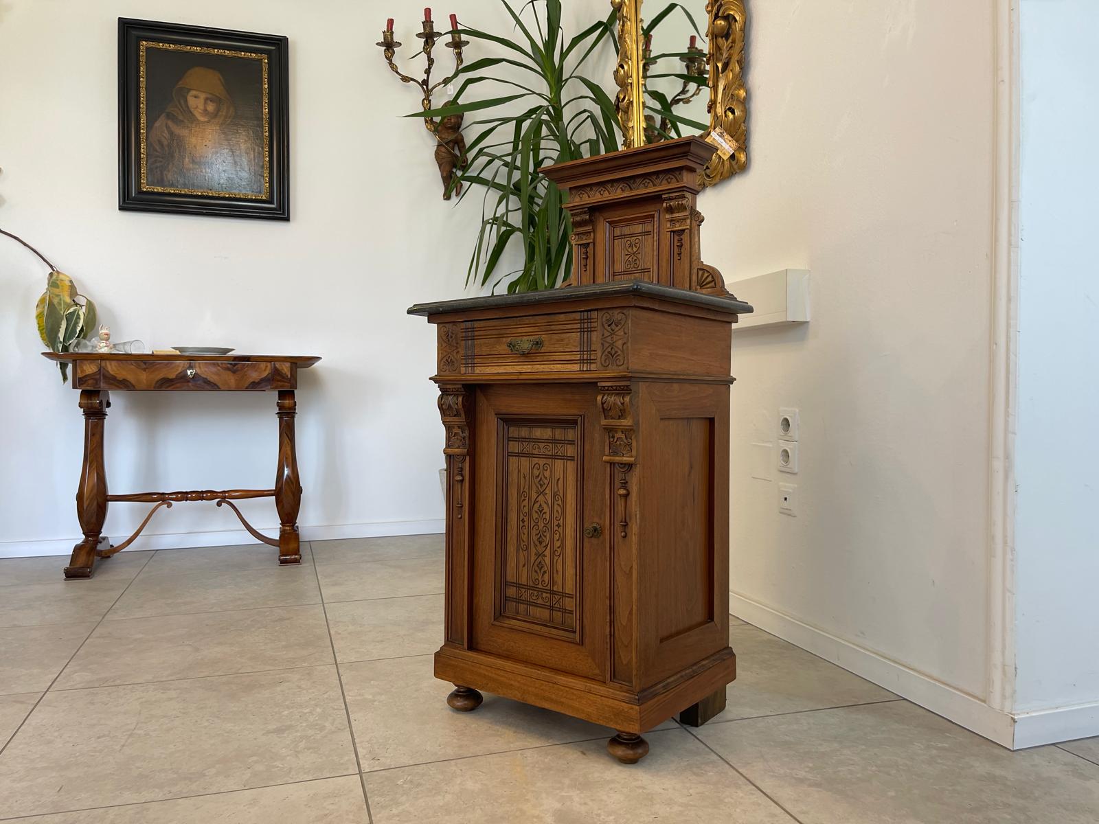 Originales Gründerzeit Historismus Nachtkasterl Anrichte Antiquität G1349