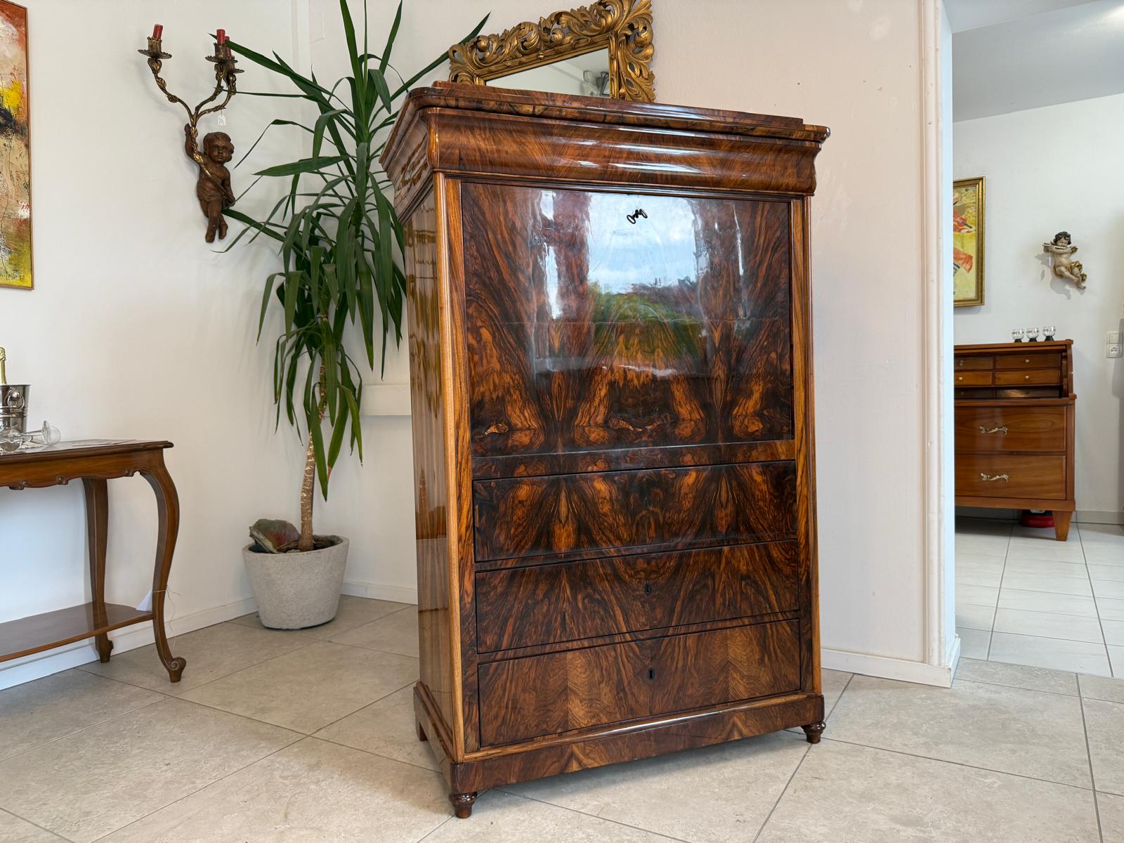 Sale Restaurierter Spätbiedermeier Standsekretär Schellack G1816