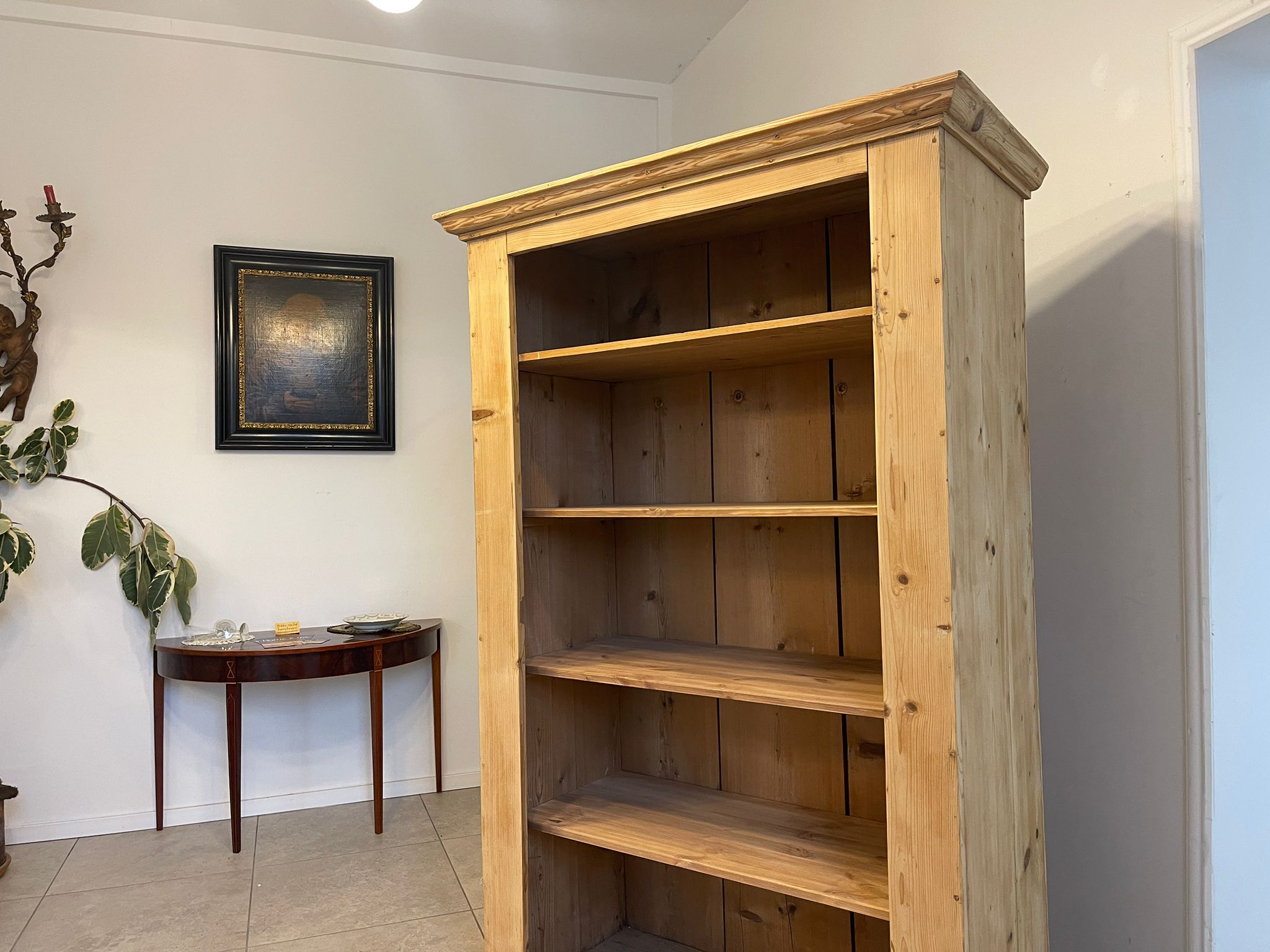 c5eed3f8-7038-412b-bd1a-a3f4045e28d6 Bäuerliches Bücherregal Stellage Naturholz A5114