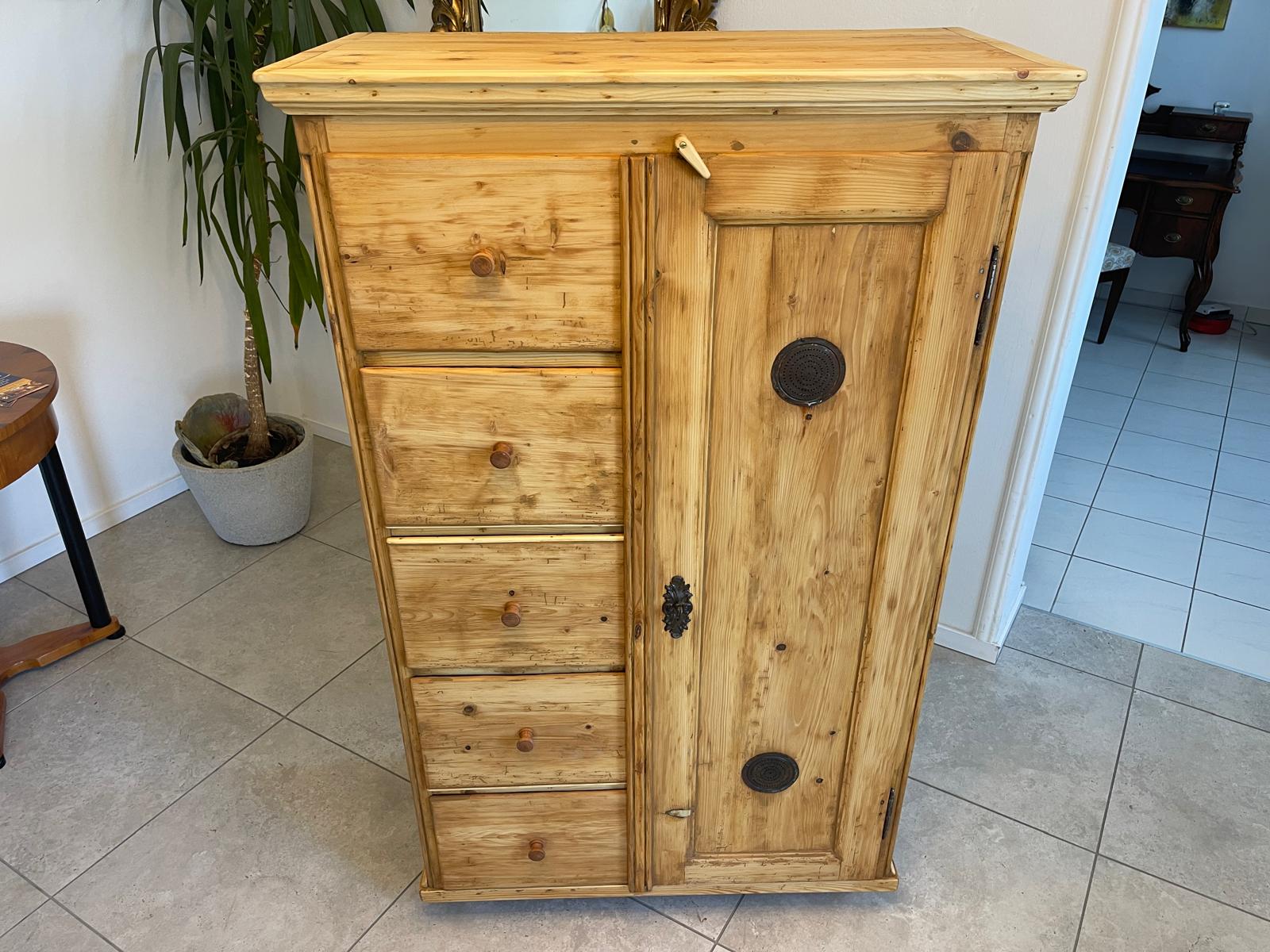 Biedermeier Brotschrank Almerschrank Speiskasten G1303-1