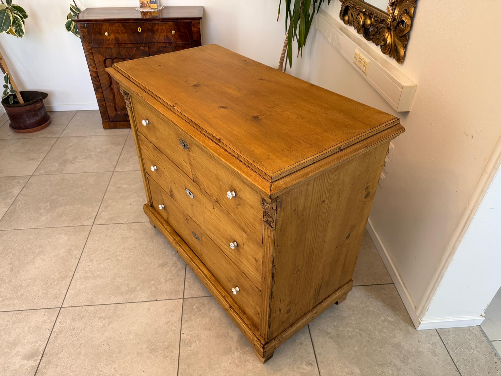 Restaurierte Biedermeier Kommode 3 Ladenkommode Antik ifantik D2485