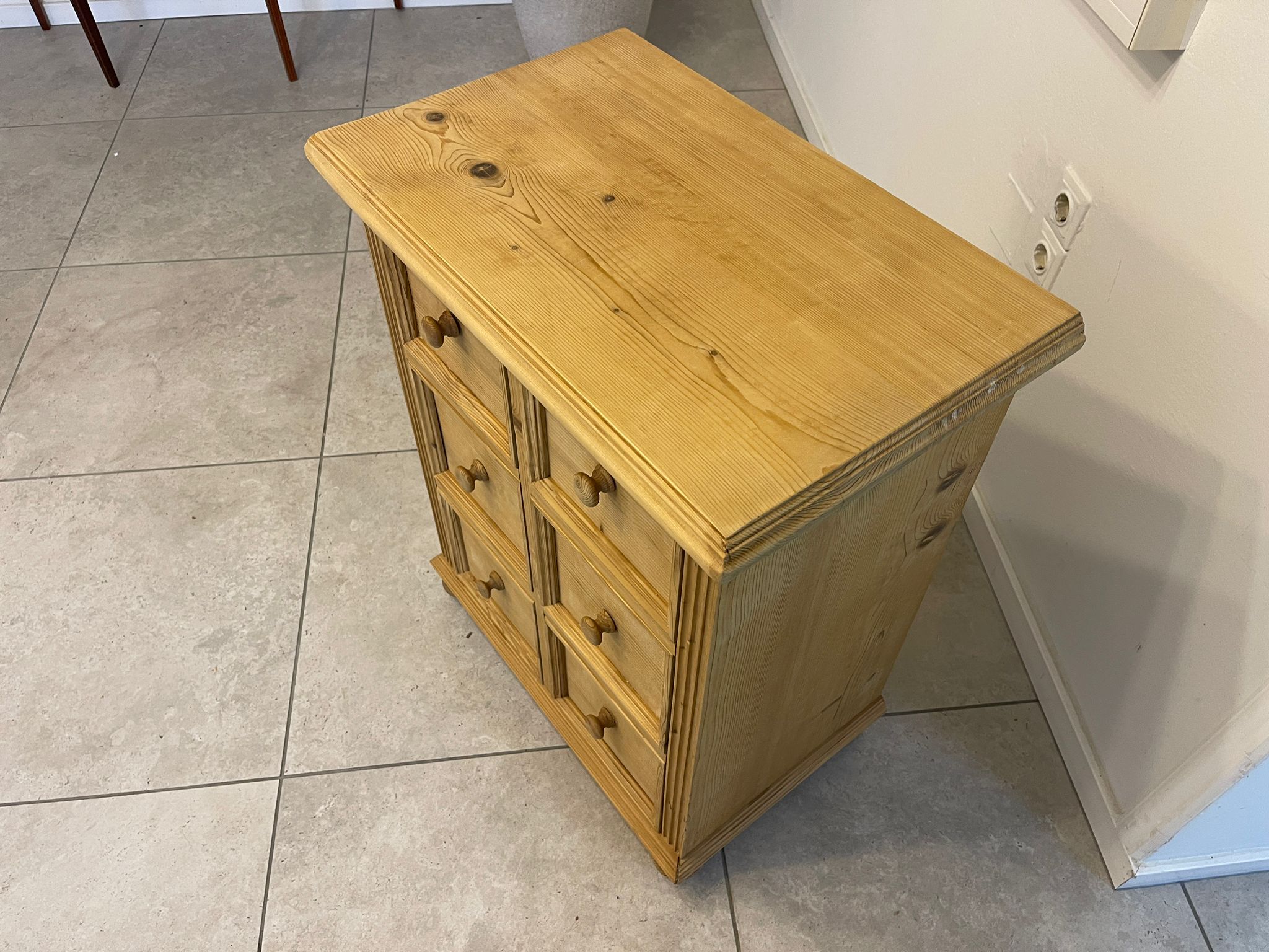 ee859dd7-87c0-4790-933f-2a43806b4f38 Bäuerliche Ladenkommode Apothekenschrank Bauernöbel A5116