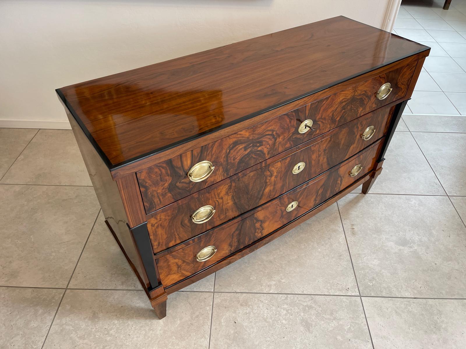 Sale Restaurierte Biedermeier Kommode Schwarze Lasenen Antiquität G1676-1