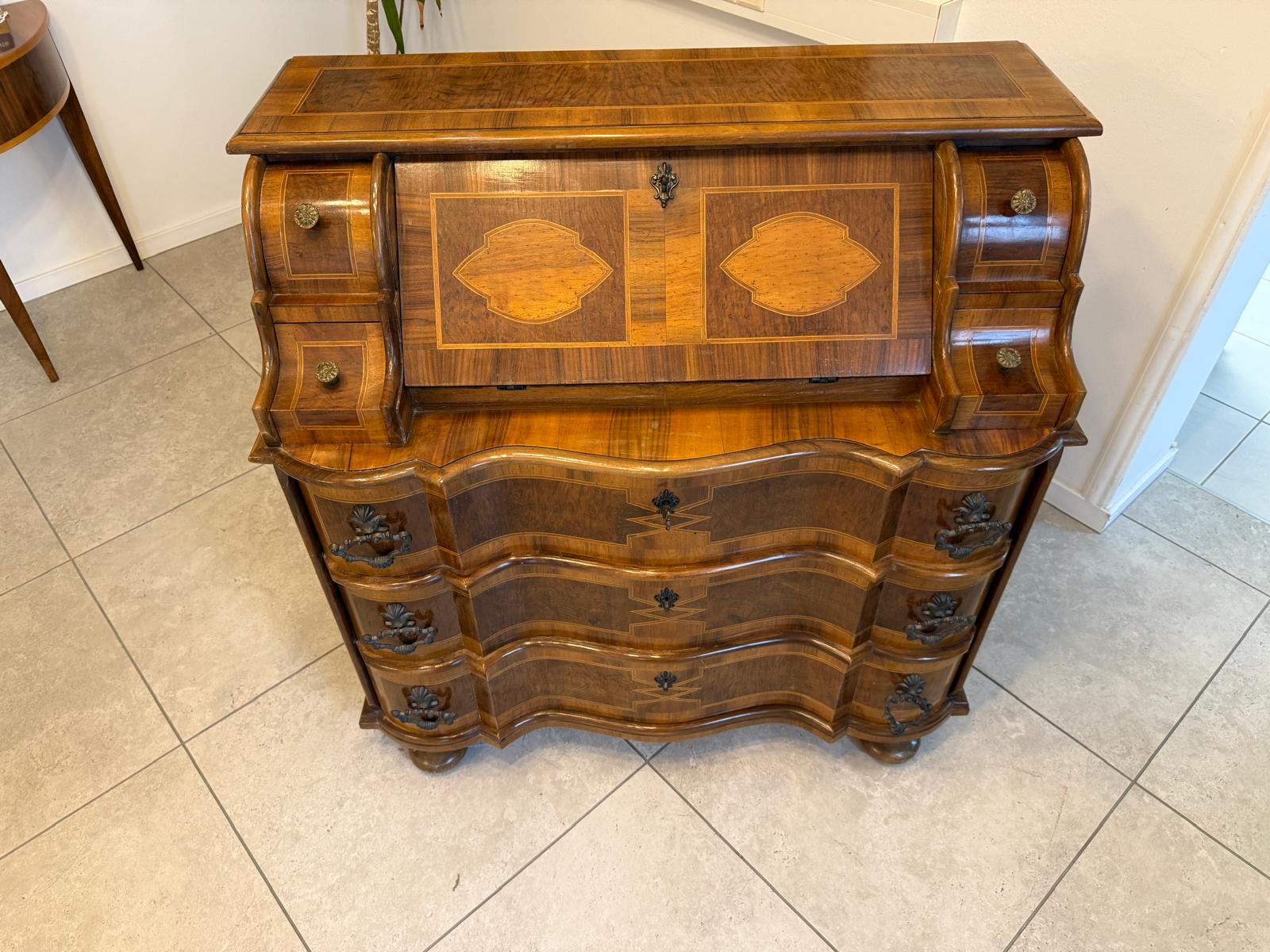 Sekretär Schreibsekretär Barockstil Marketerien Traum G2232