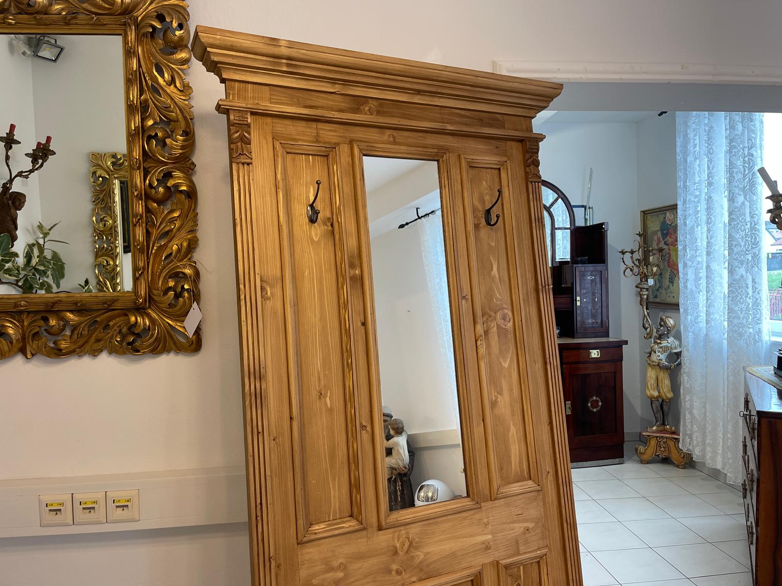 Vollholz Garderobenschrank Bauernschrank Kleiderschrank G1524