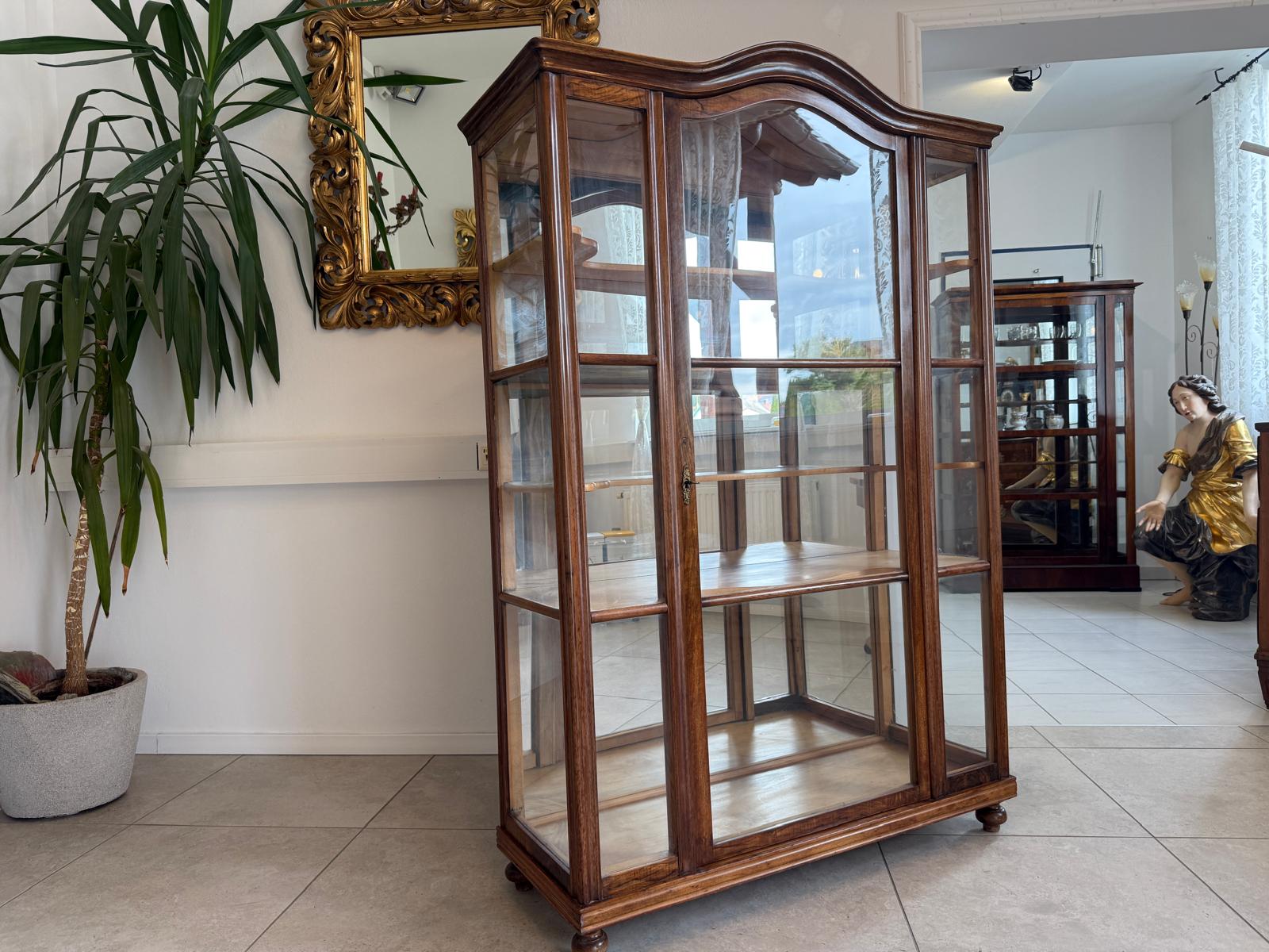 SALE Authentische Biedermeier Vitrine Bücherschrank Sammlervitrine Antiquität G2101