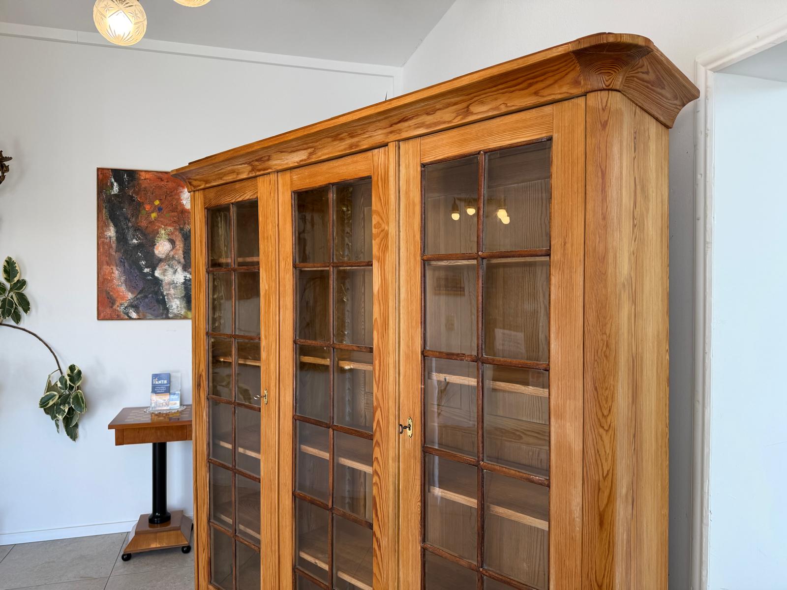 Sale Jugendstil Vitrine Bauernvitrine Bauernschrank Bücherschrank D1261