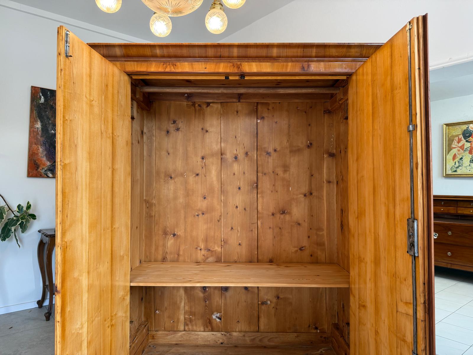 SALE Restaurierter Biedermeier Schrank Kirschholz Hallenschrank Antiquität G1827