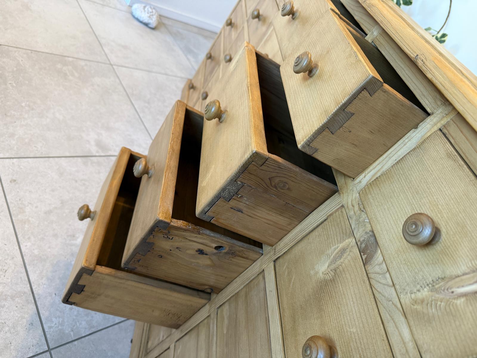 Restaurierte 21 Laden Biedermeier Kommode Ladenkommode Bauernmöbel G2039