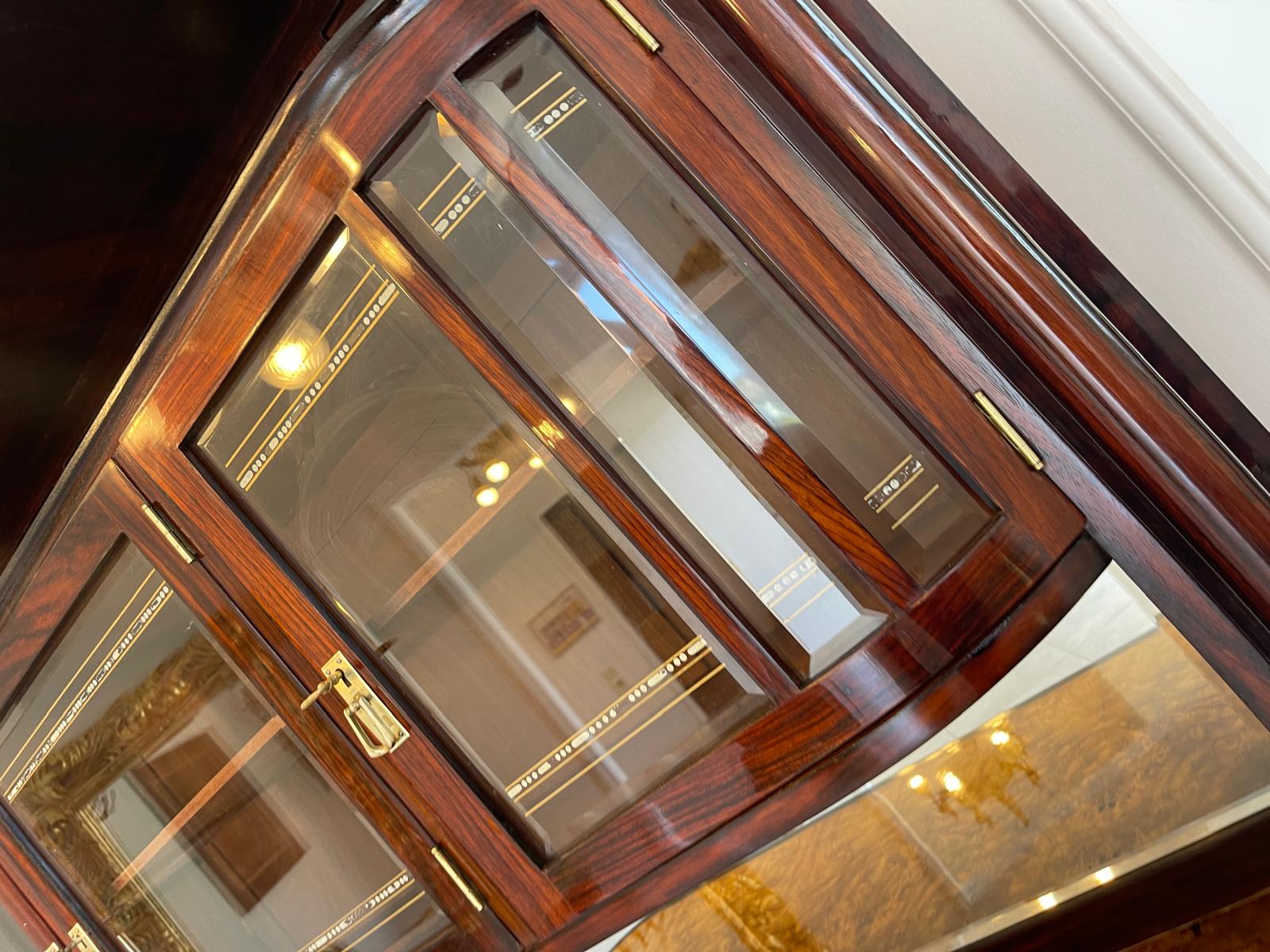 Sale Restauriertes Jugendstil Designerbuffet Aufsatzbuffet Bücherschrank G1376