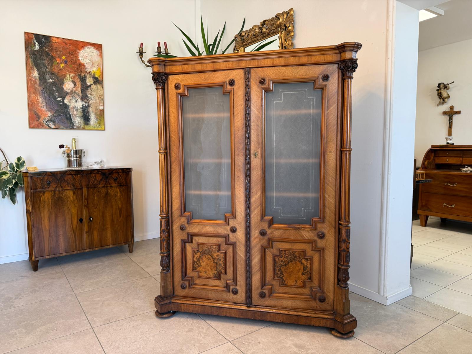 Originale Gründerzeit Anrichte Schrank Vertiko Schrank G1996