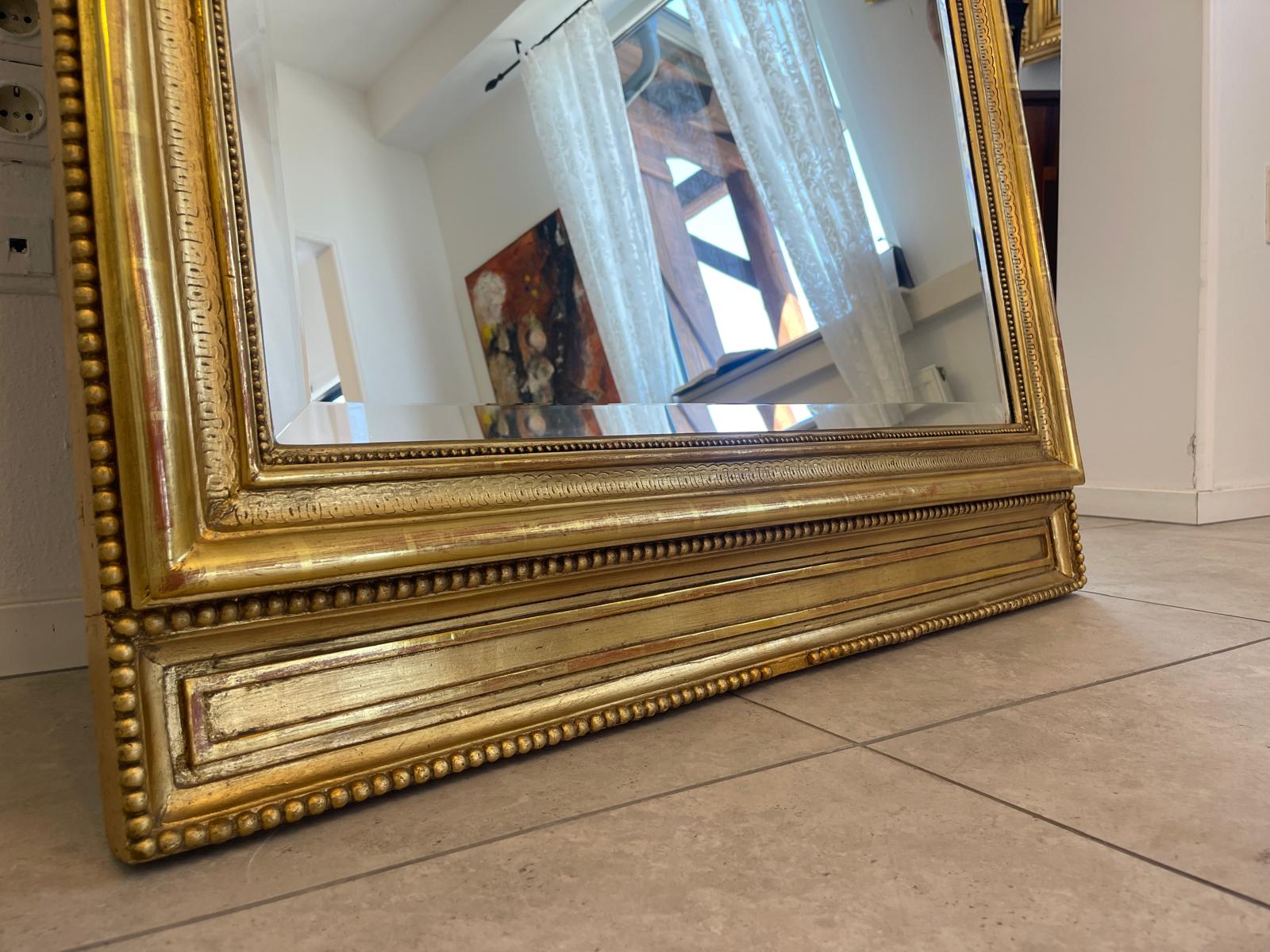 ORIGINAL Vergoldeter Florentiner Spiegel Venezianisch Antiquität G1531