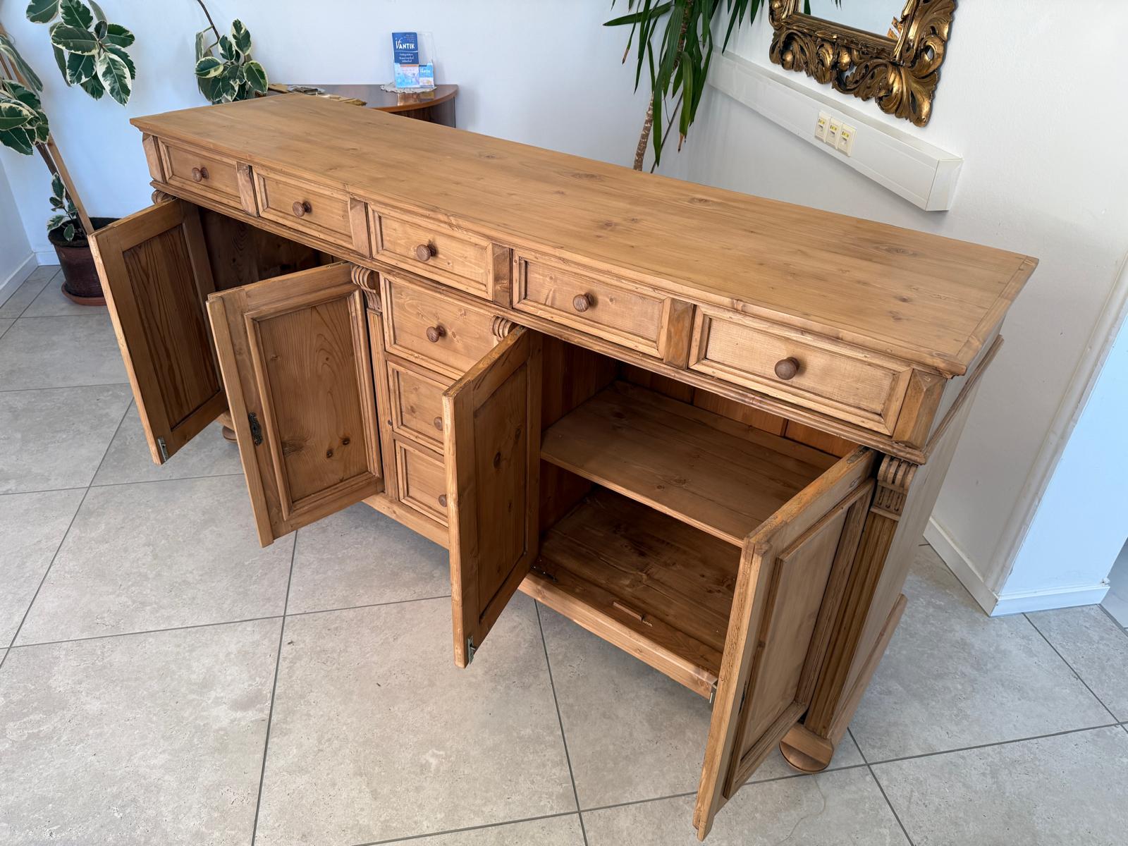 Massiver Apothekenschrank 8 Ladenkommode Ladenschrank G2291