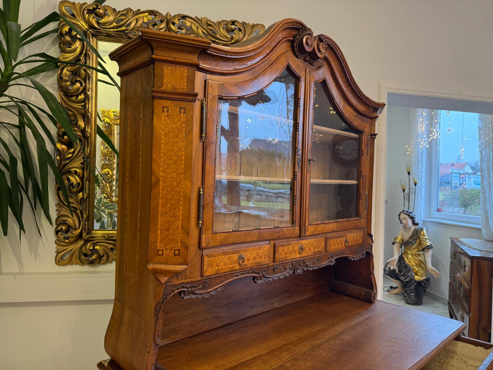 Originaler Josefinischer Aufsatzsekretär Aufsatzkommode Antiquität G2371