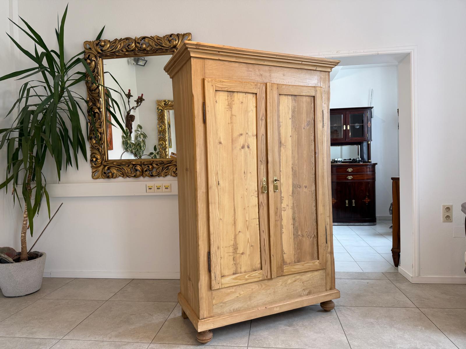 Bauernschrank Steirisch Biedermeier Naturholzschrank D2270