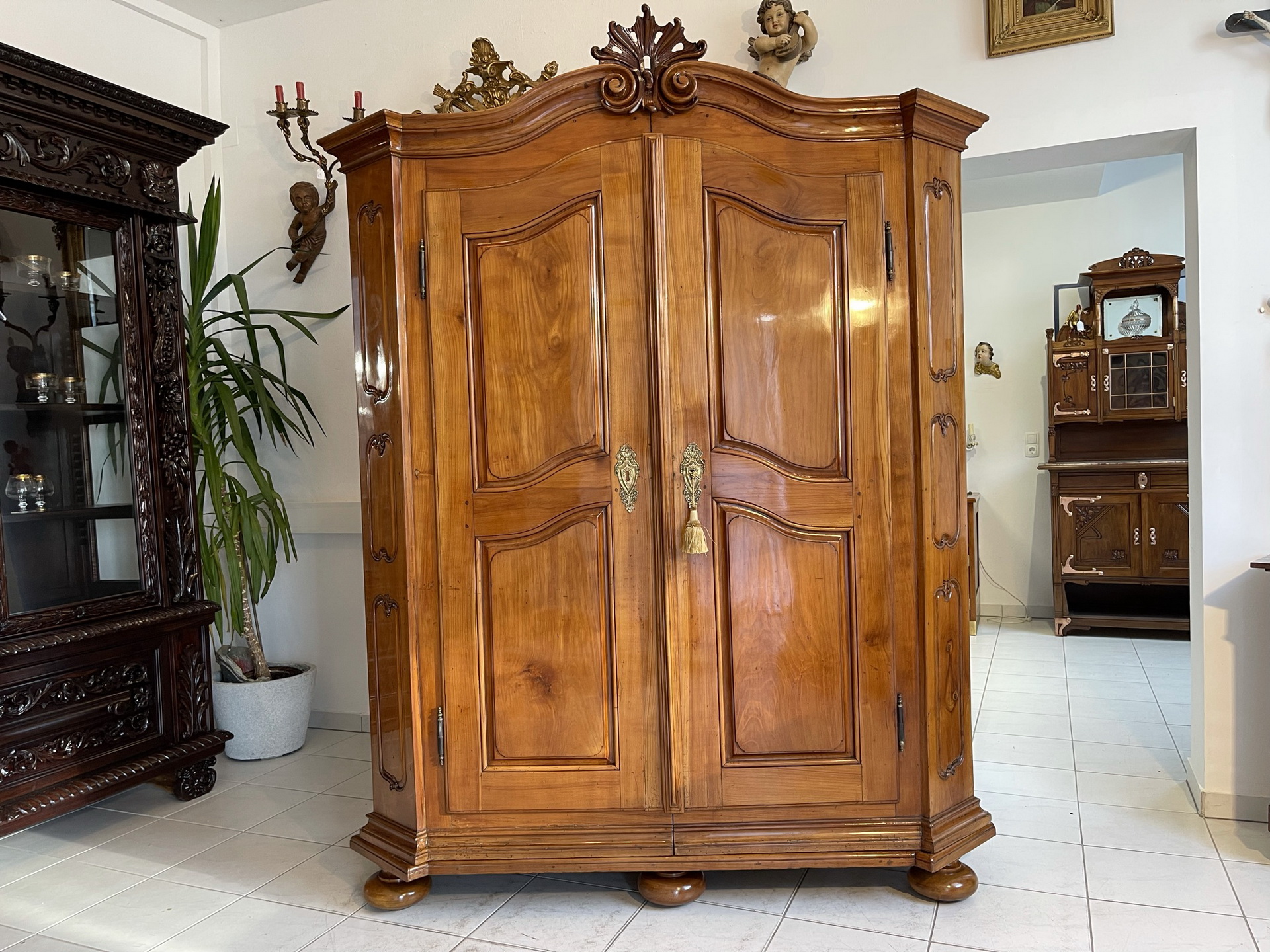 barock-empire-biedermeier_11w2aB7HfiTYqAM Prachtvoller Barockschrank Bauernschrank Antik Altrestauriert A2773