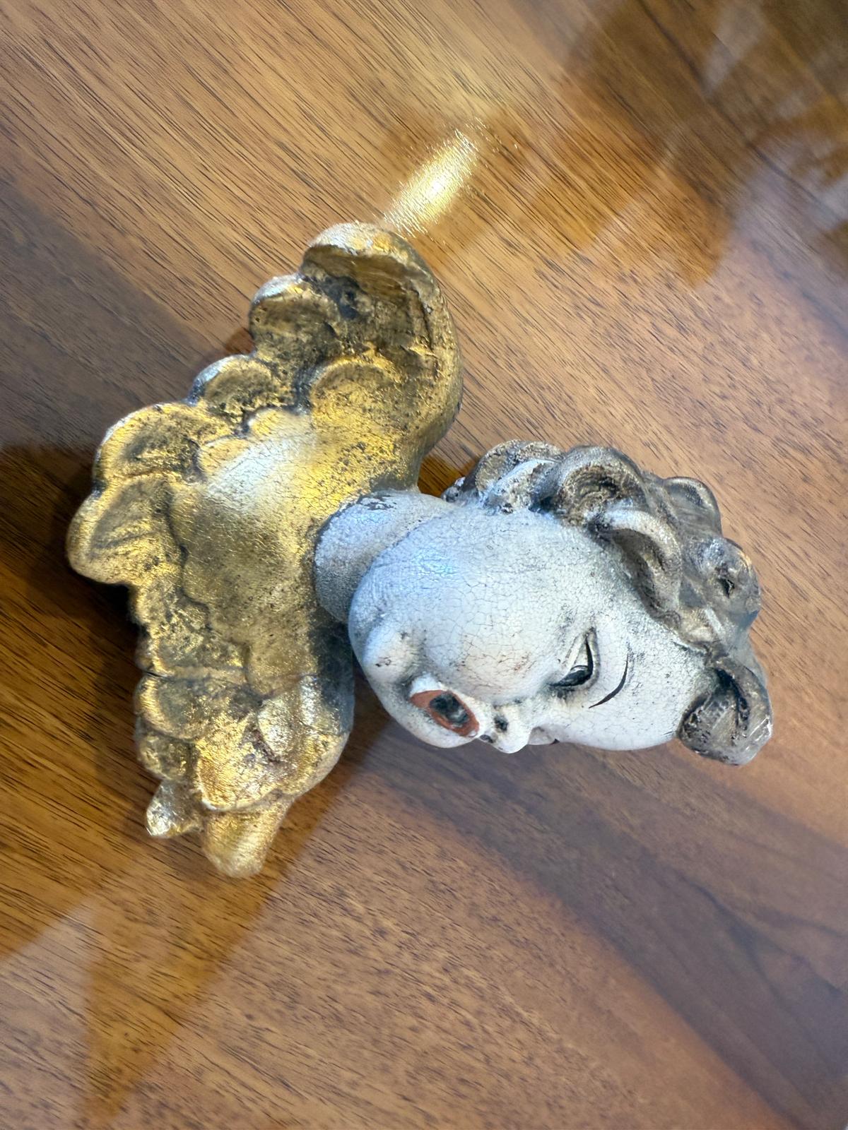 Hölzerner Engelkopf Engel Holzschnitzerei G2874 Kopie