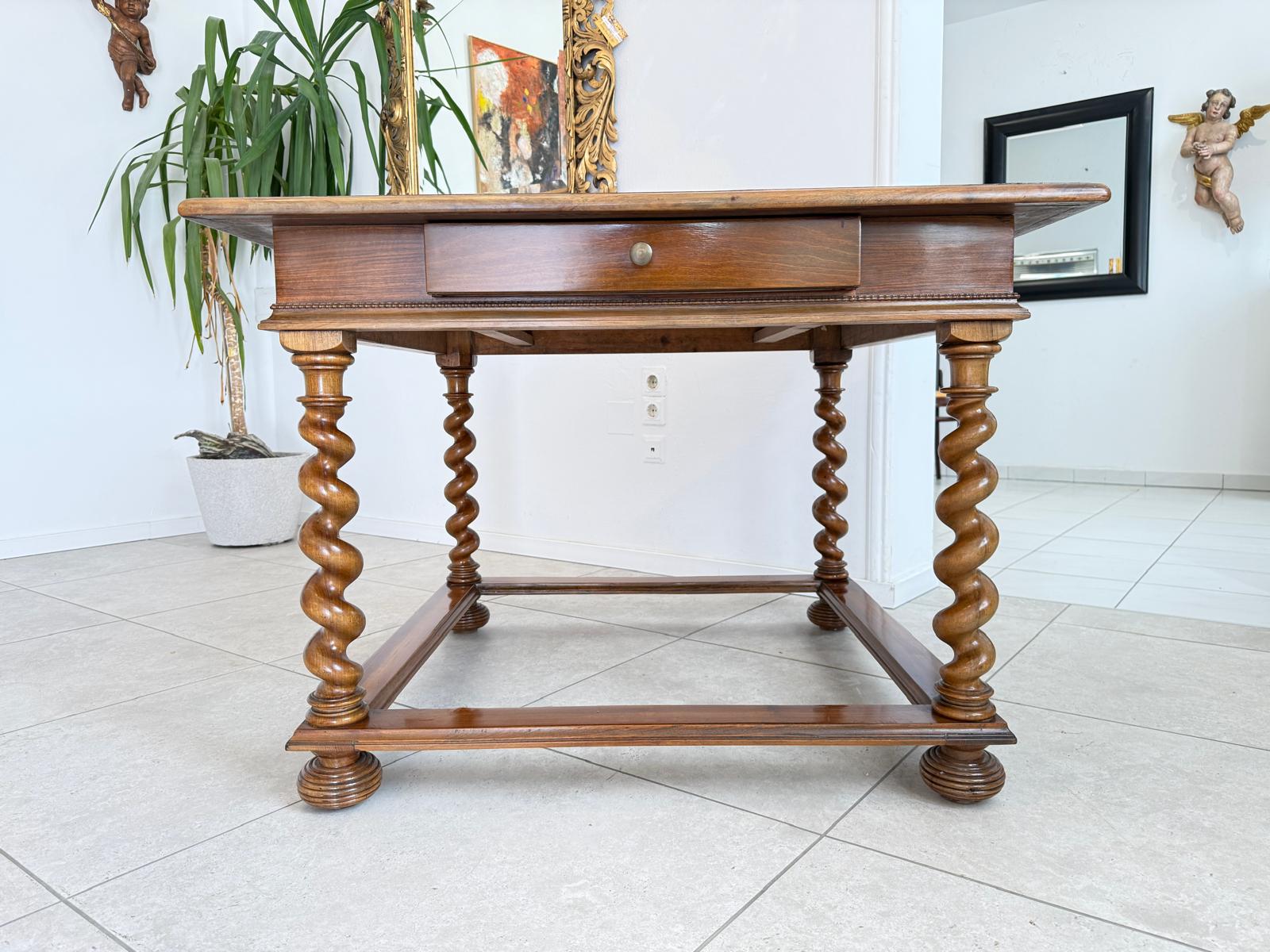 Barock Tisch Esstisch Antik Refektoriumtisch Antiquität Neo Barock D2867