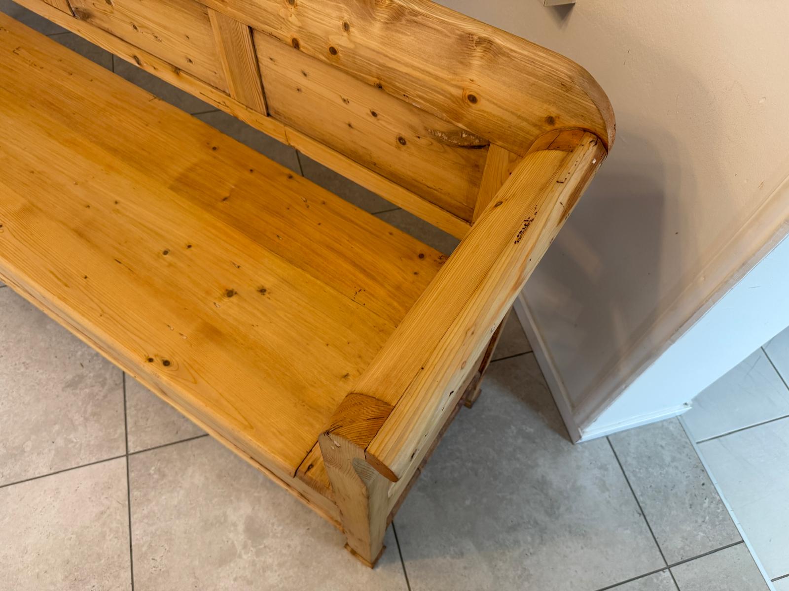 Sale Provinzielle Biedermeier Truhenbank Landhausbank G2296