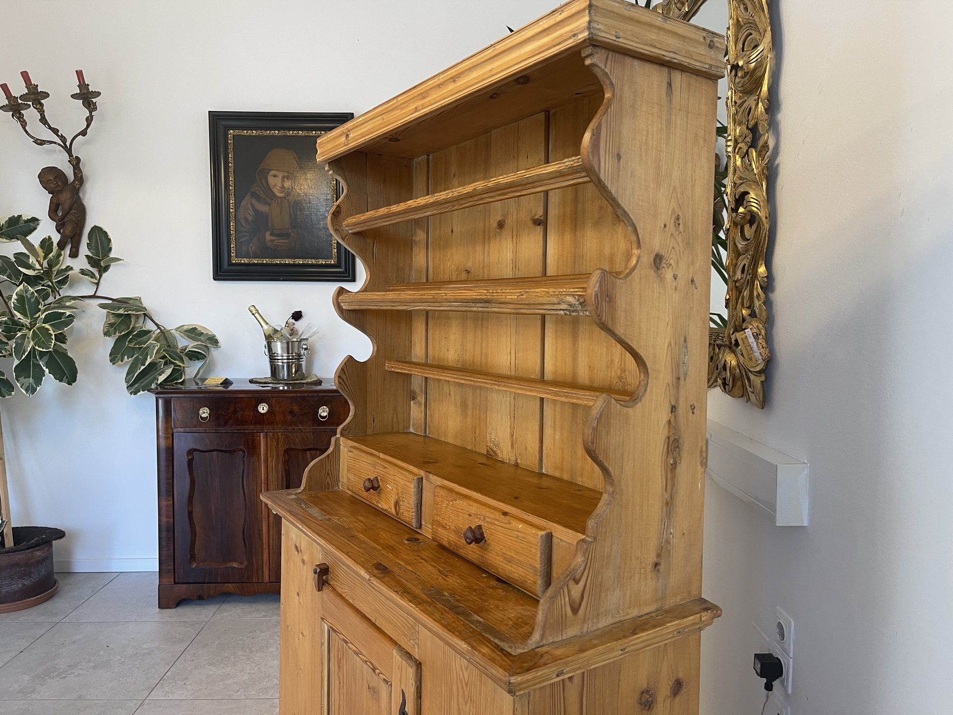 Bauernschrank-197 Bäuerliche Anrichte Etagere Kommode Kasterl B1949