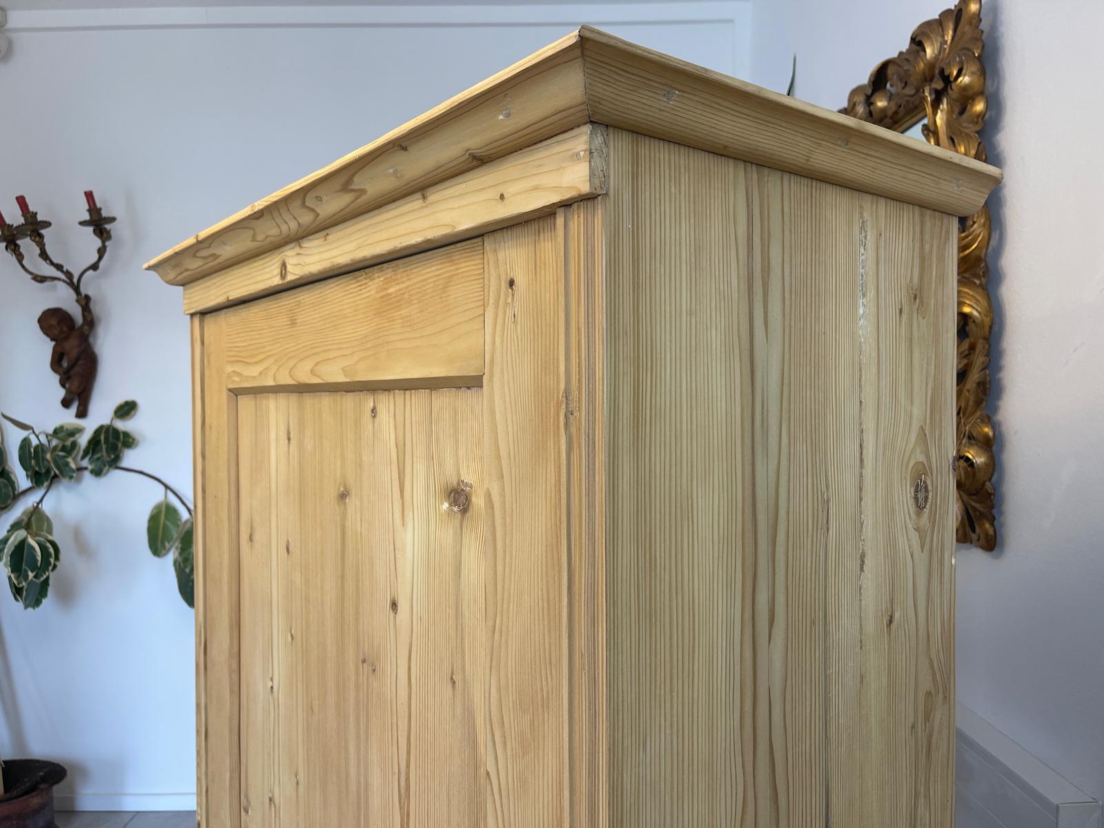 Sale Restaurierter Gründerzeit Bauernschrank Naturholzschrank G1114
