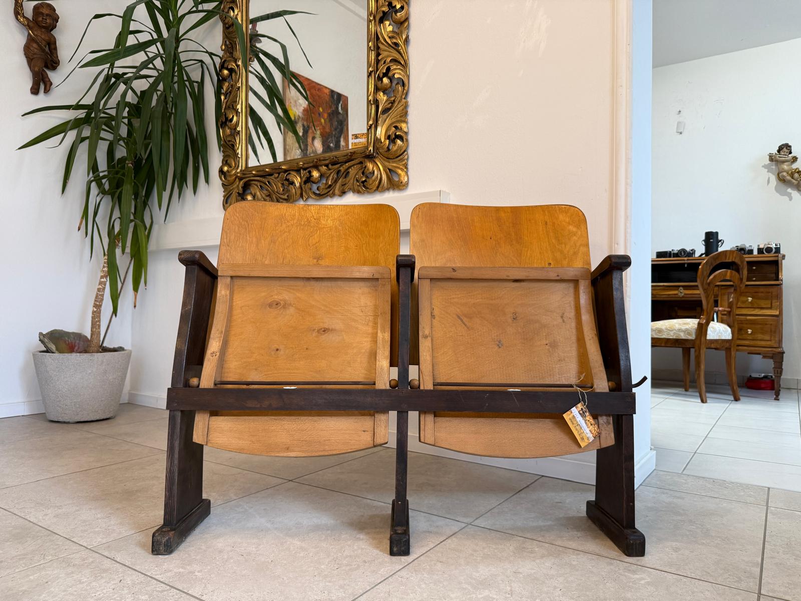 Originale Kinosessel 2er Sitz Klappstuhl Stuhl Sitzgruppe G2131