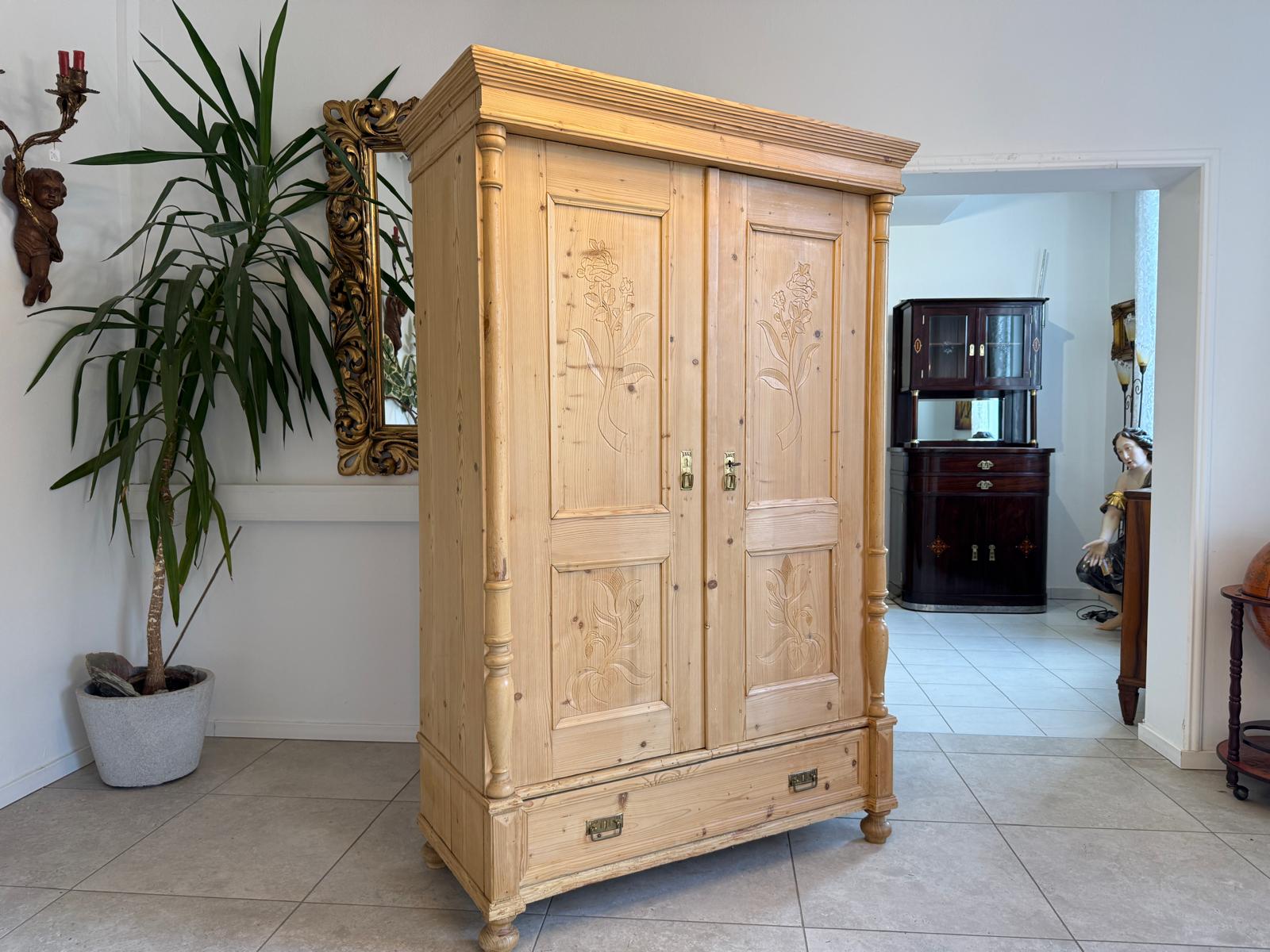 Gründerzeit Bauernschrank Bauernkasten Hallenschrank G1041