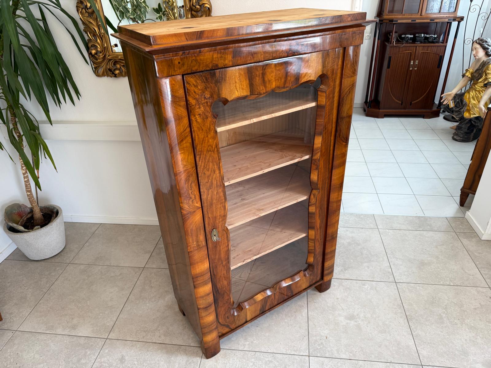 Antiquität Biedermeier Vitrine Bücherschrank Antiquität G2012