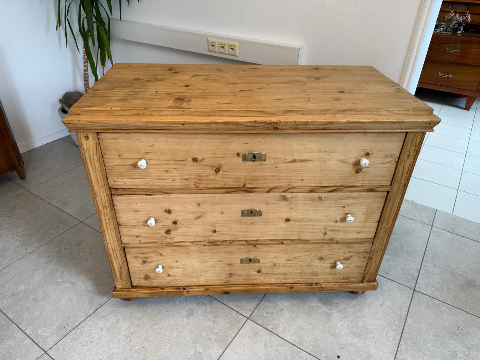 Restaurierte Biedermeier Kommode 3 Ladenkommode Antik ifantik G2033