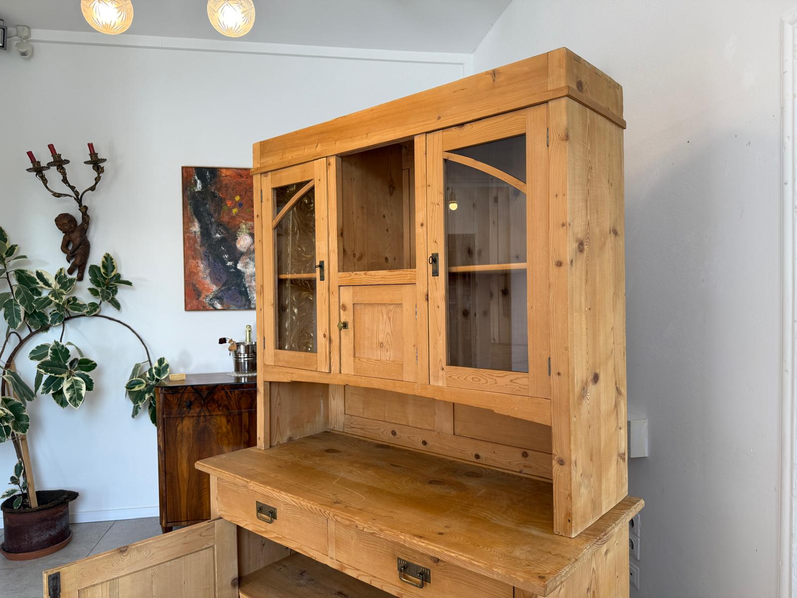 Jugendstil Küchenbuffet Küchenschrank Küchenkredenz Antik G2061