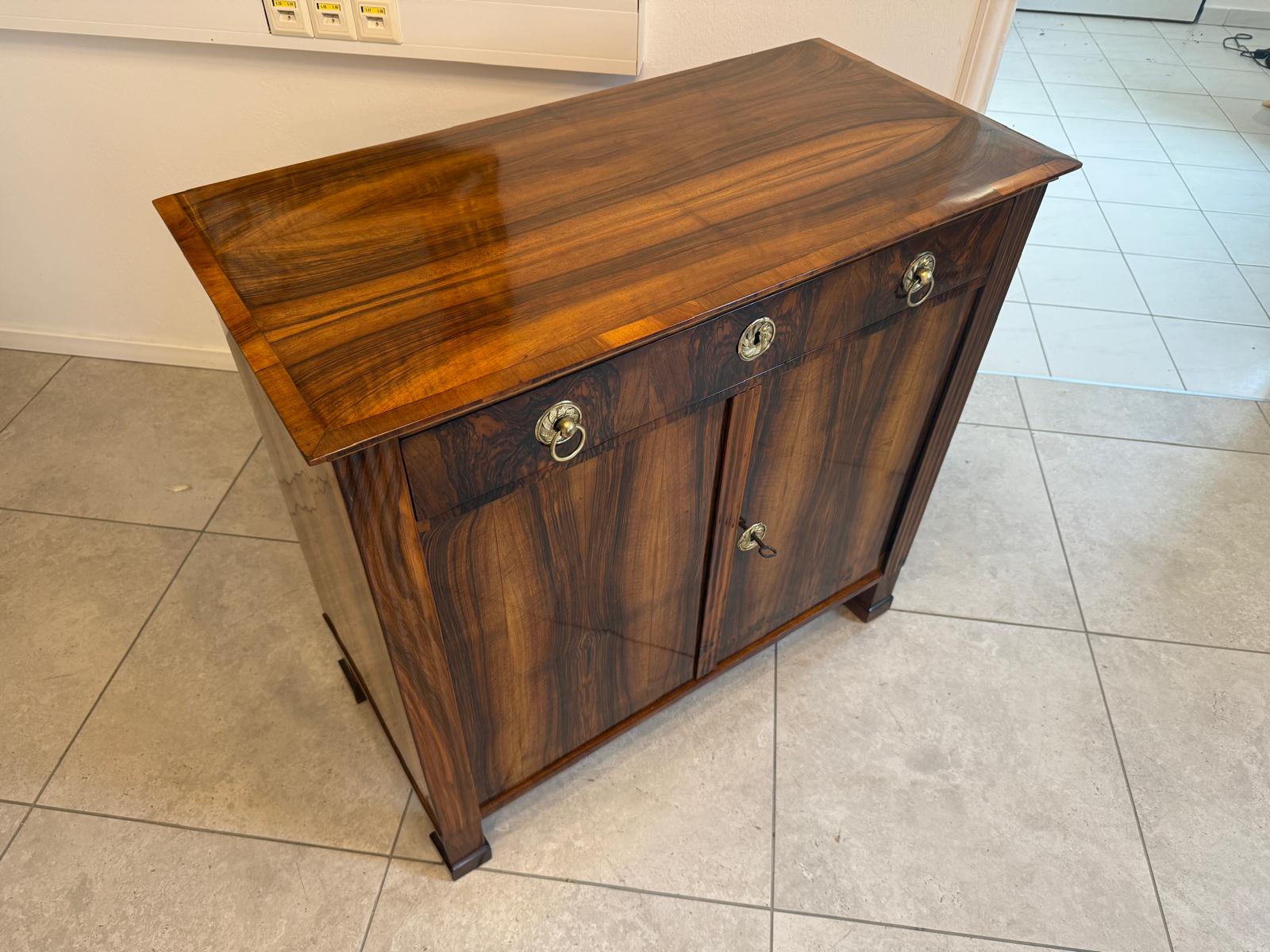 Sale Restaurierte Biedermeier Anrichte Trumeau Nussholz Antiquität G2081