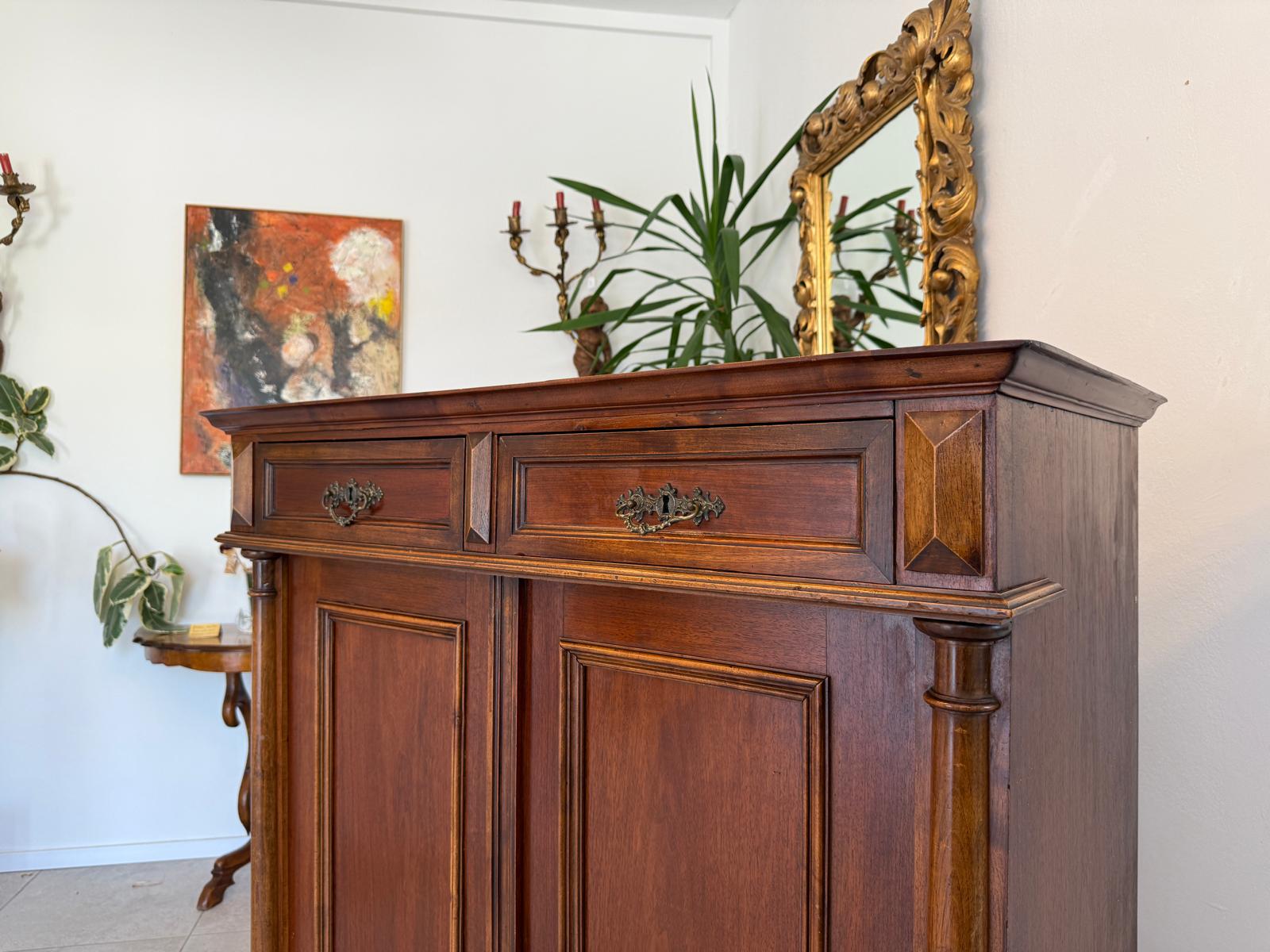 Originale Gründerzeit Anrichte Schrank Vertiko Schrank G1601