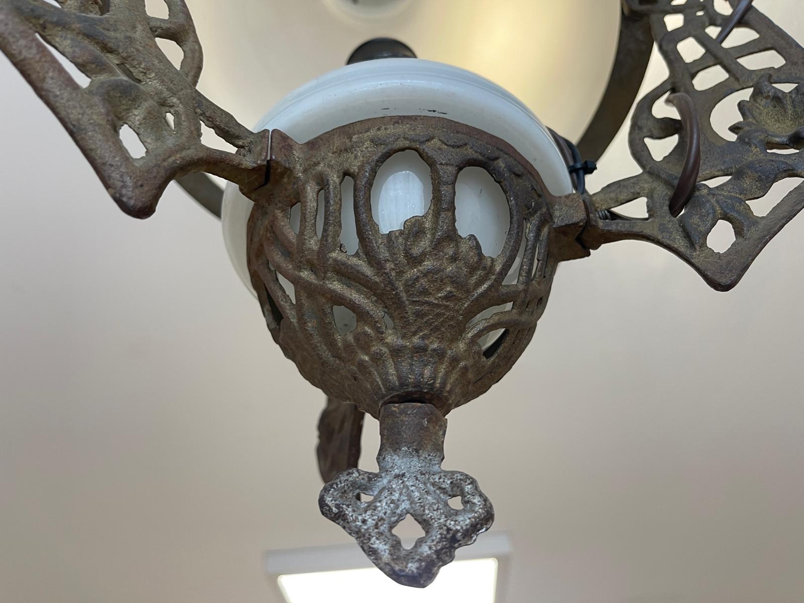 Originale Bauernleuchte Zimmerleuchte Petroleumleuchte Glaslampe G1347