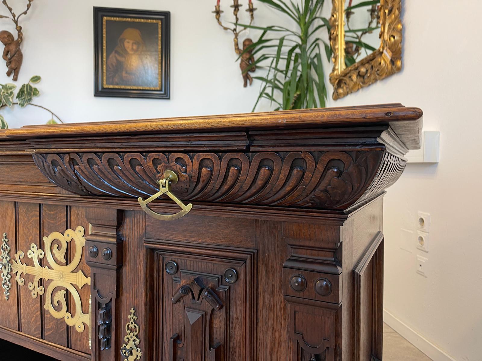 Prächtige Historismus Gründerzeit Anrichte Schrank Antiquität G1181