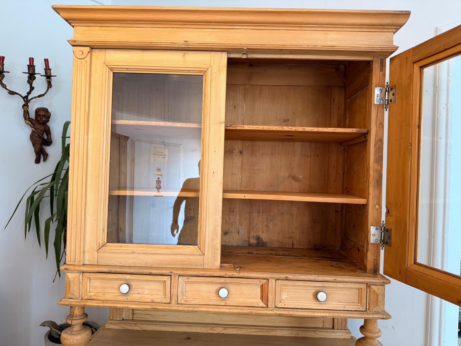Originale Gründerzeit Küchenkredenz Bauernschrank Bauernkredenz D2734