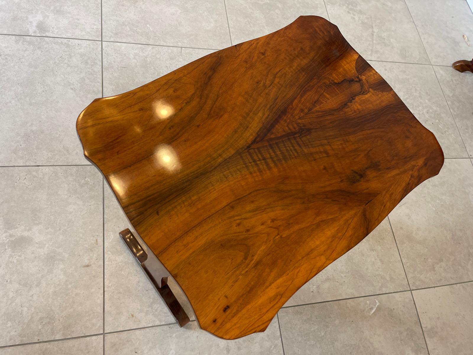 Restaurierter Biedermeier Spieltisch Tisch Schachtisch Konsoltisch G1745