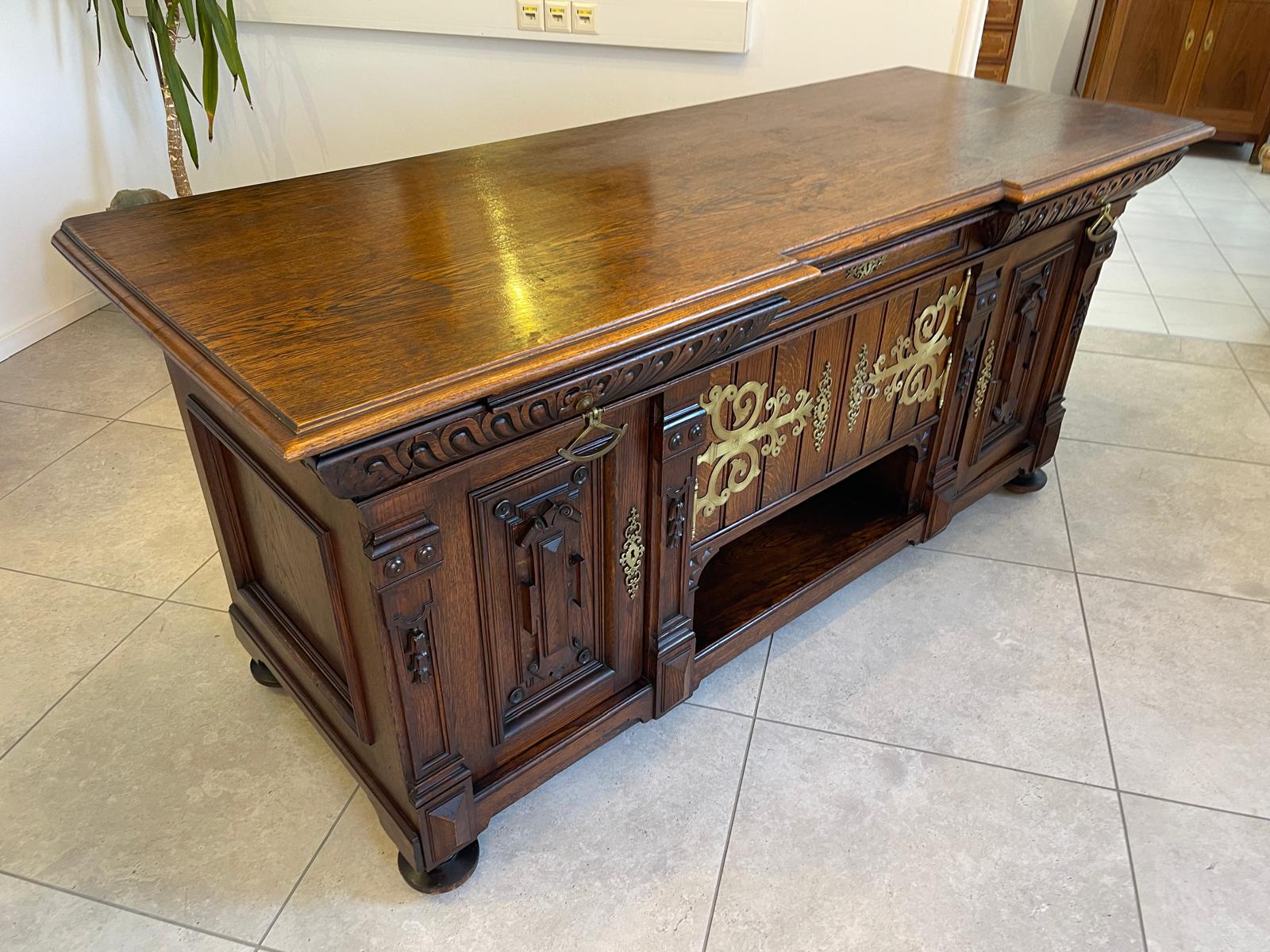 Prächtige Historismus Gründerzeit Anrichte Schrank Antiquität G1181