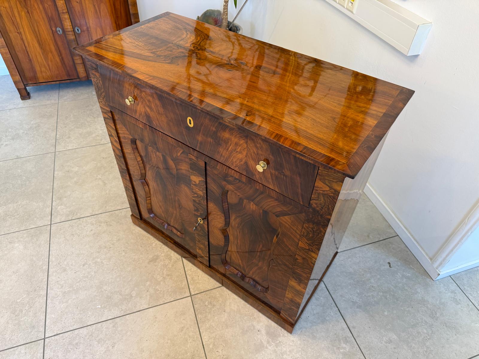 Biedermeier Trumeau Restauriert Antiquität Restauriert D2390