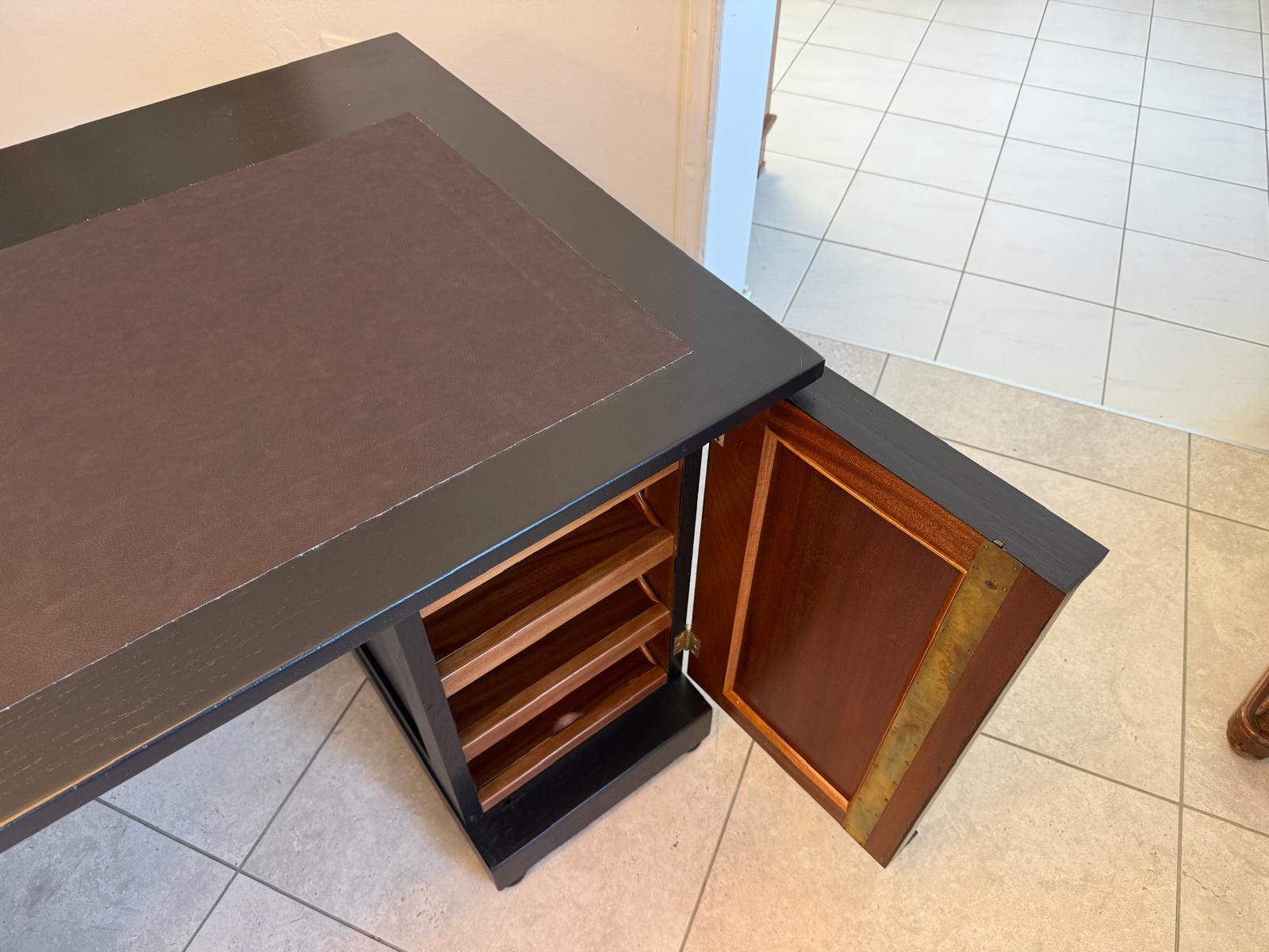 Restaurierter Jugendstil Schreibtisch Sekretär Freisteher Originalstück G2274