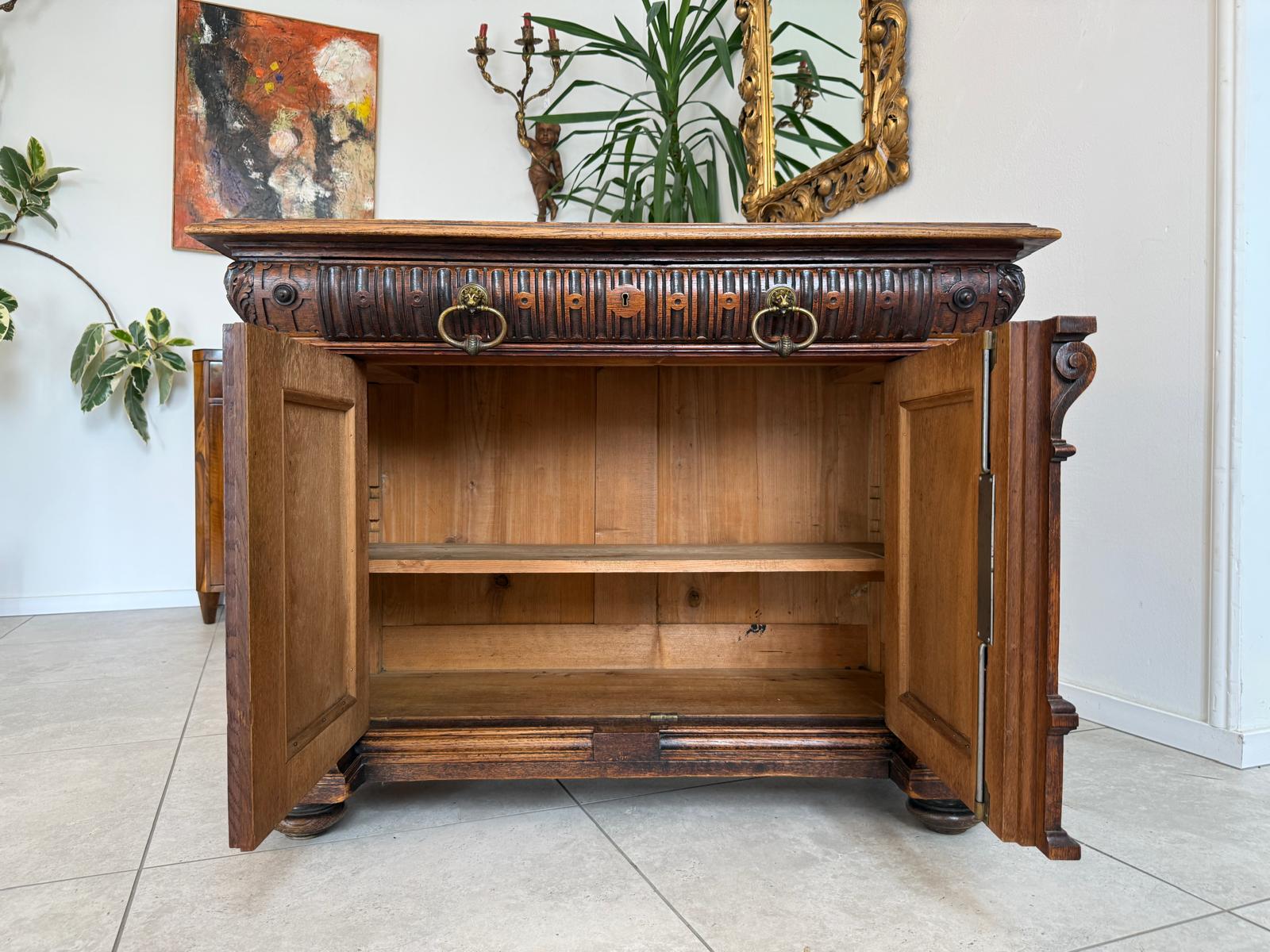 Säulenanrichte Gründerzeit Anrichte Schrank Antiquität G1886