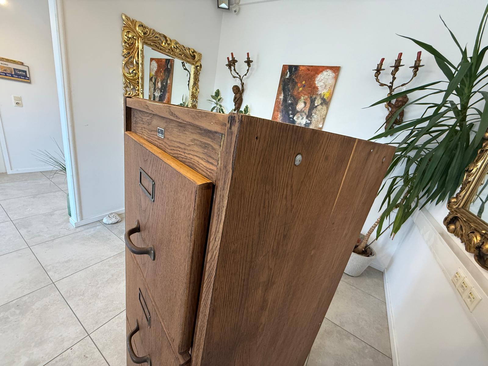 Original Jugendstil-Hängeregisterschrank Büroschrank  Aktenschrank G2112