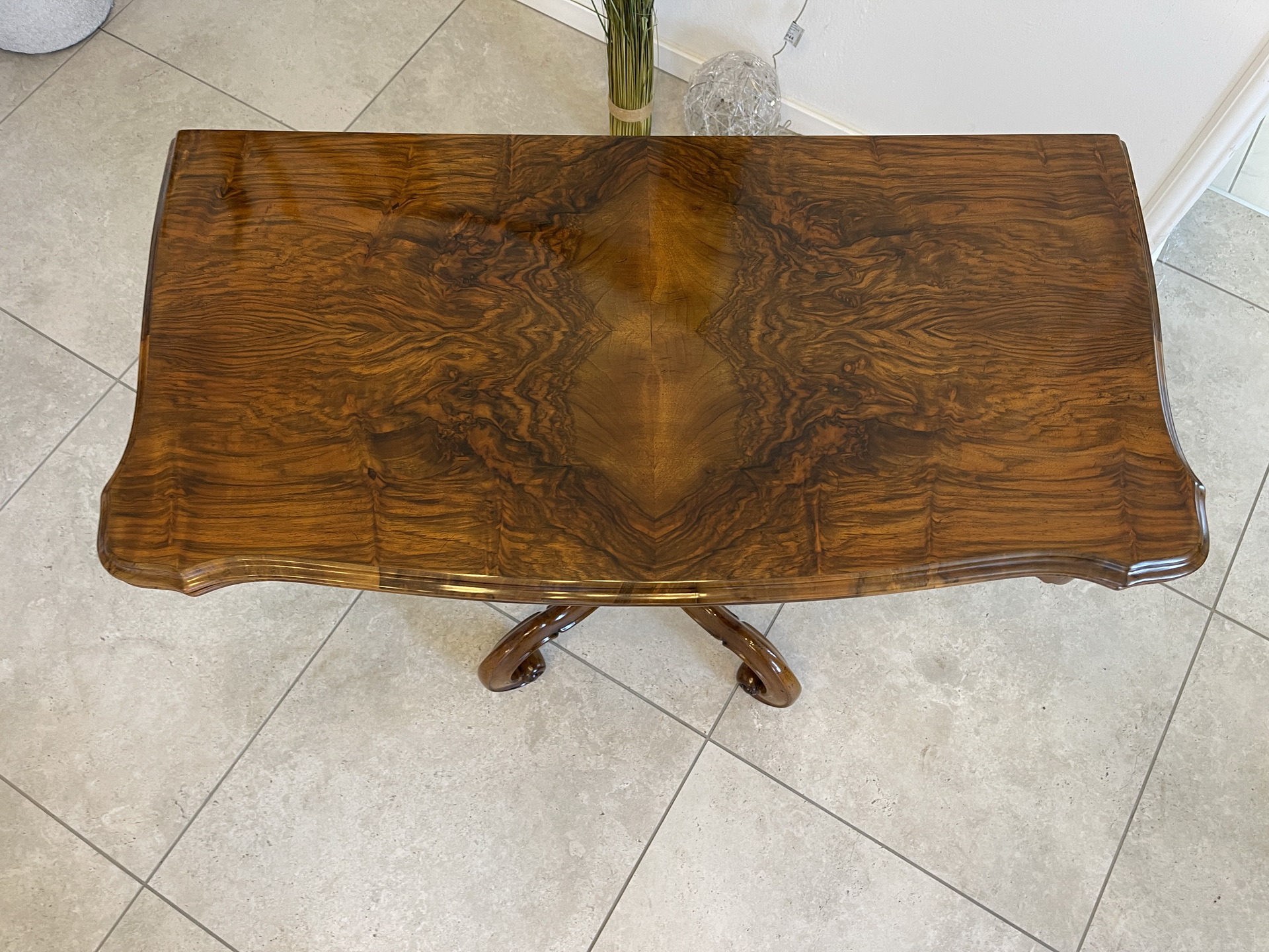 Biedermeier_004 Originaler Gründerzeit Spieltisch Schachtisch Konsoltisch A4840