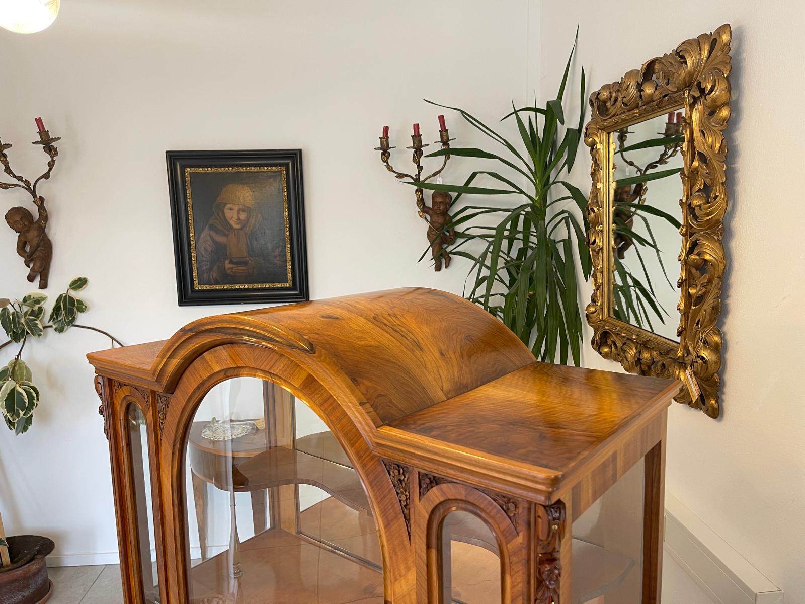 SALE Gründerzeit Vitrine Bücherschrank Sammlervitrine Antiquität G1187