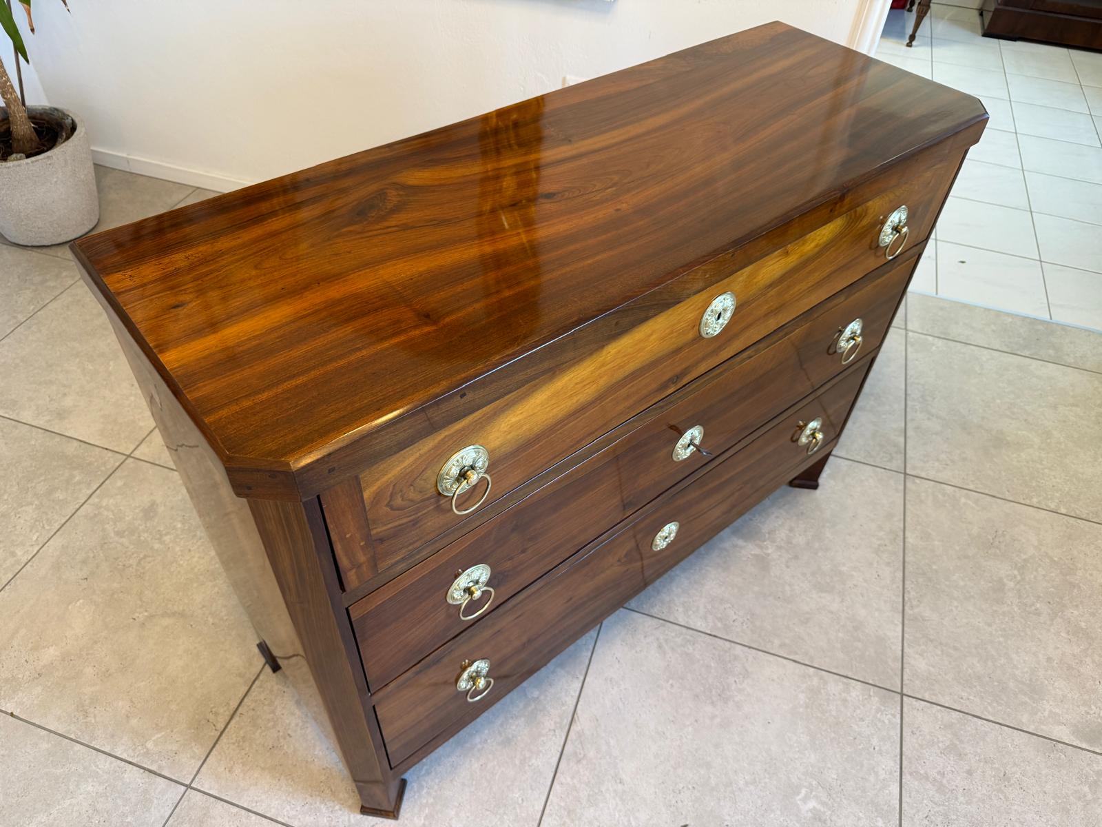 SALE Restaurierte Biedermeier Schreibkommode Nussholz Antiquität Antikmöbel G2158