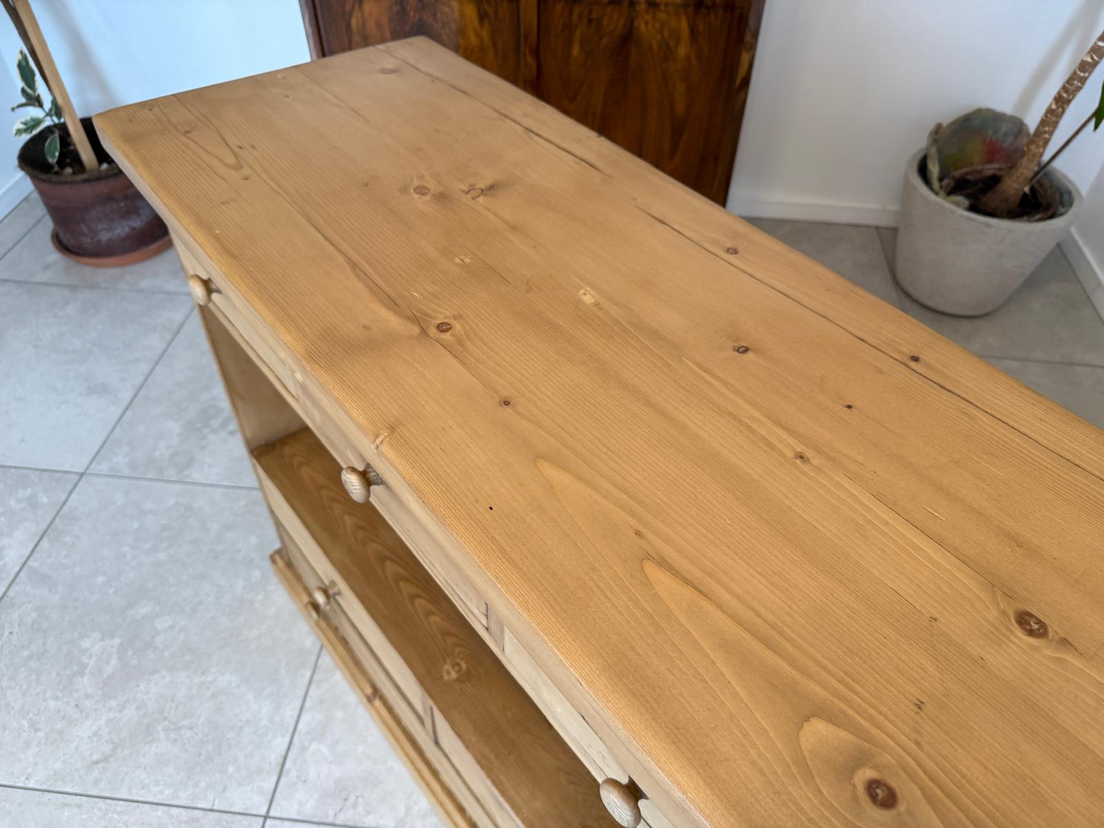 SALE Bäuerliche 12 Laden Kommode Anrichte Sideboard Weichholz G2073