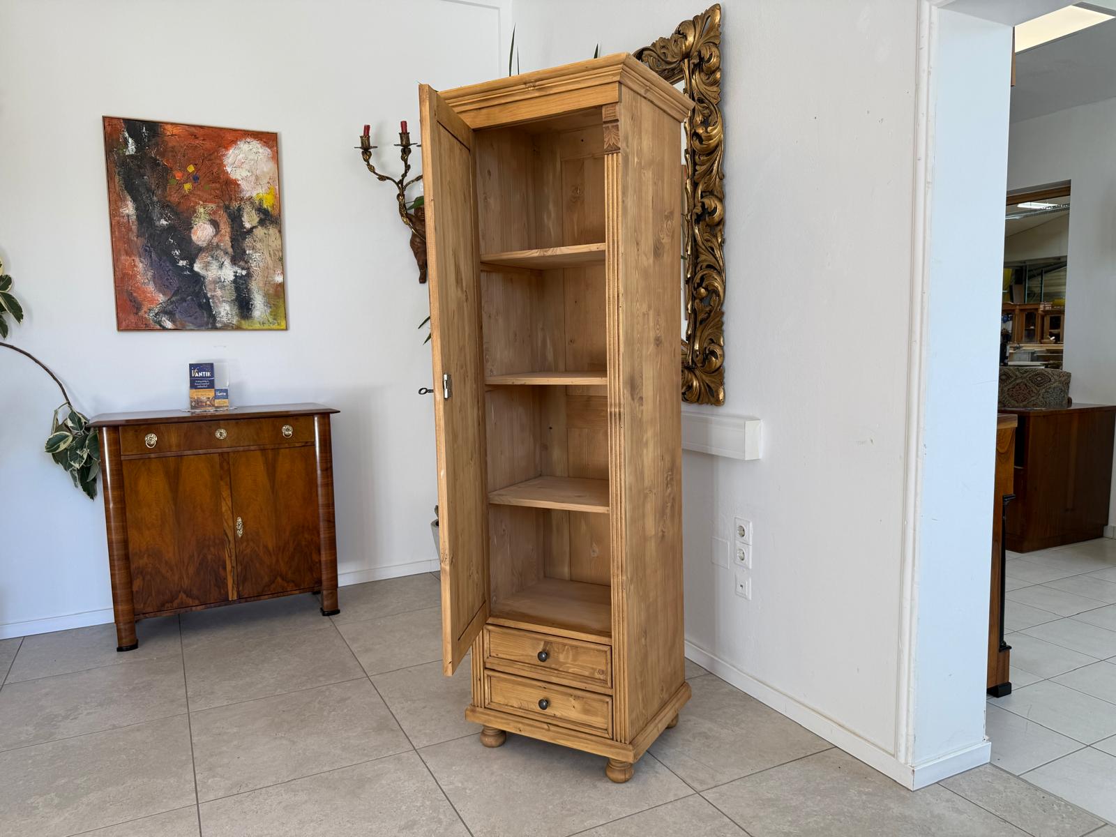  1 türiger Bauernschrank Naturholzschrank Weichholz Naturholzkasten D2347