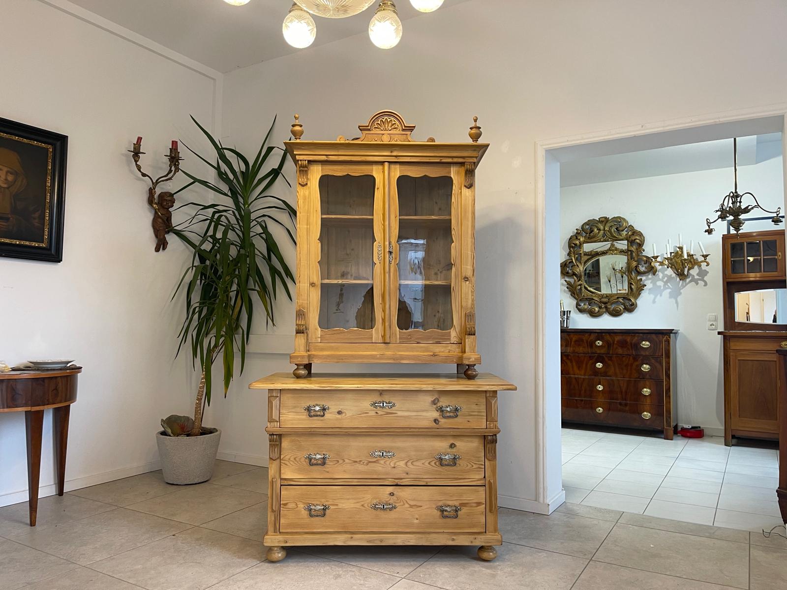 Sale Originale Gründerzeit Küchenkredenz Naturholzschrank Bauernmöbel A5481