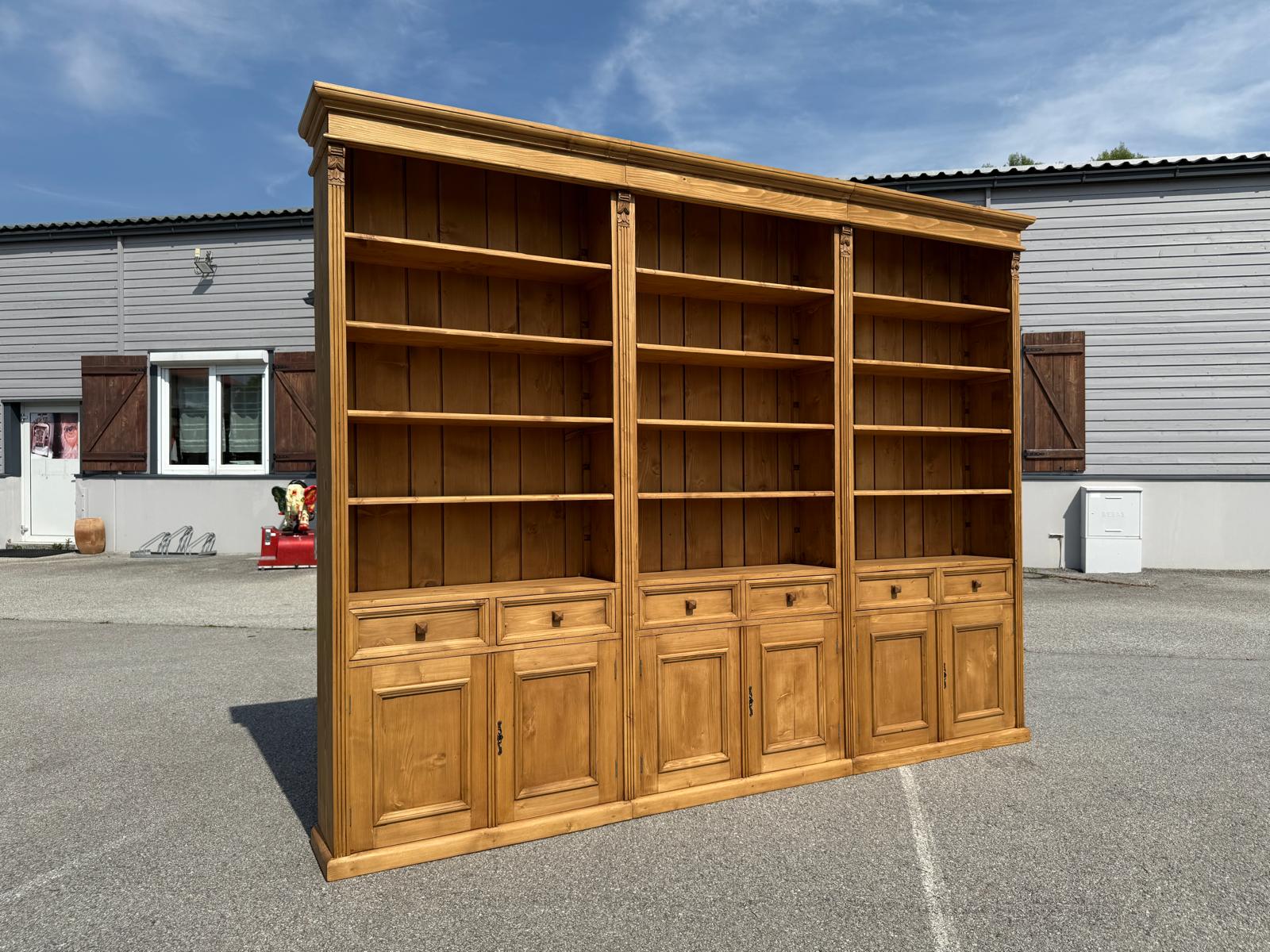 Grosses Bücherregal Stellage Bücherschrank Bauernkasten Bücherwand G1799