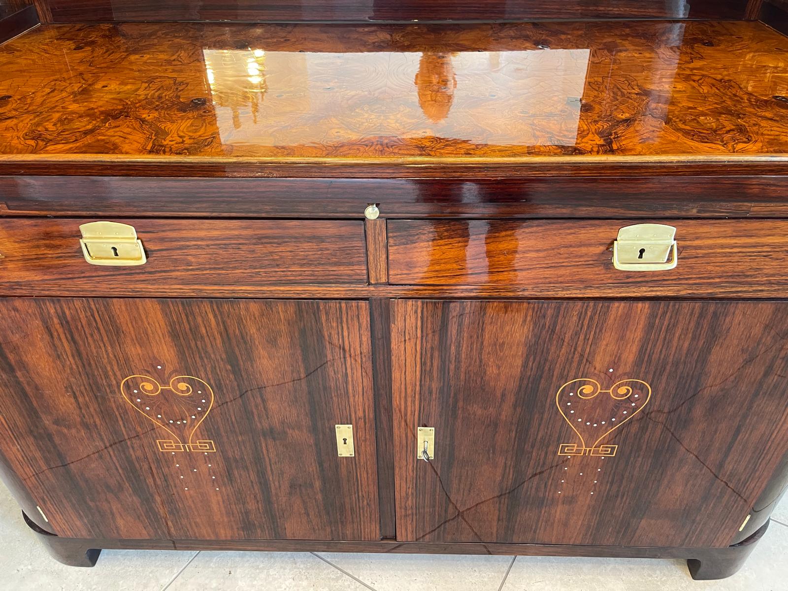 SALE Restauriertes Jugendstil Kredenz Etagere Bücherschrank Traum Antiquität G1640