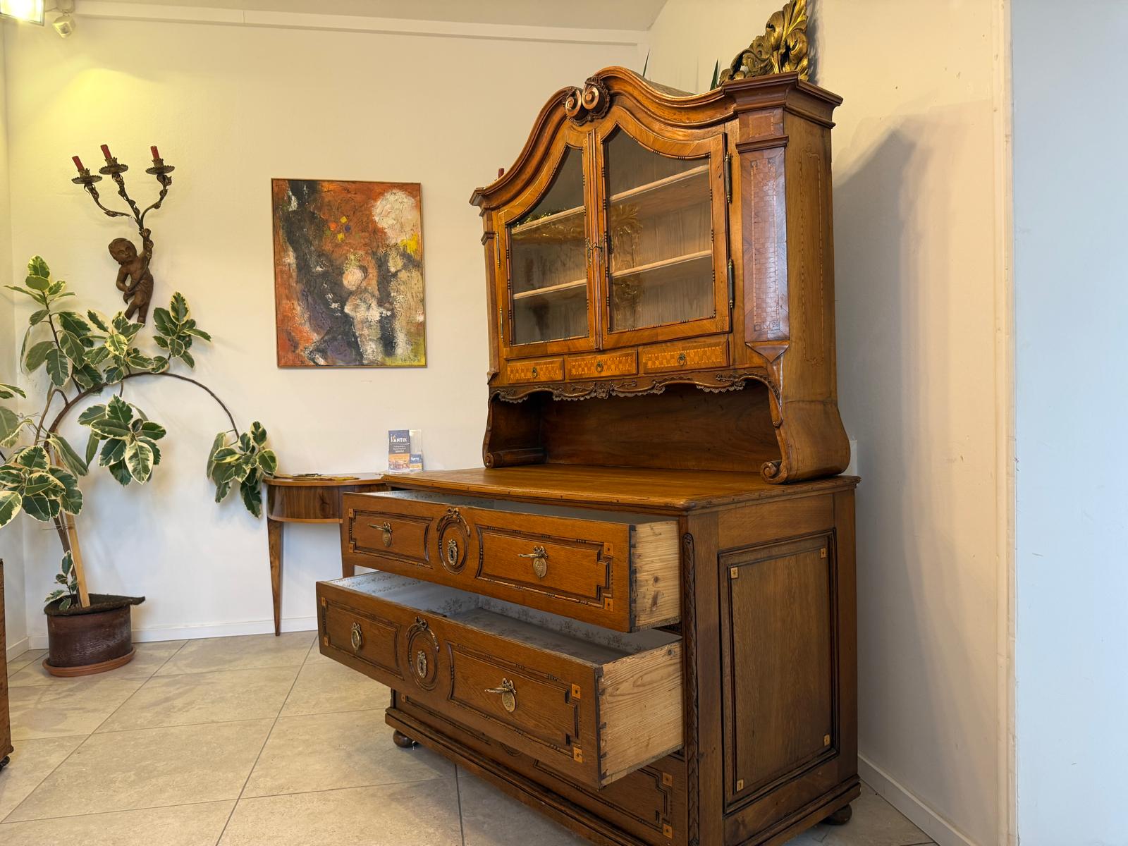 Originaler Josefinischer Aufsatzsekretär Aufsatzkommode Antiquität G2371